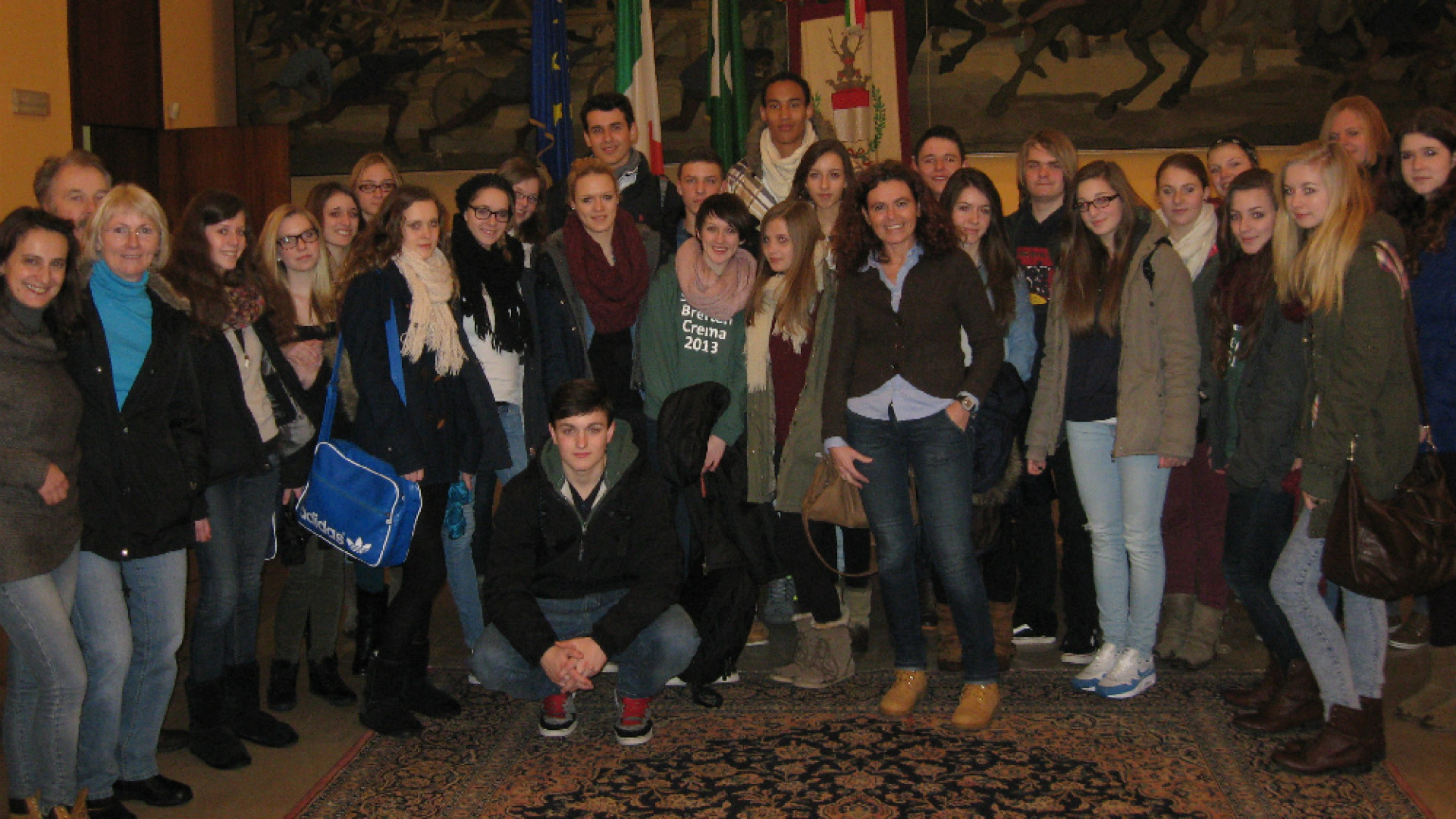 Immagine di Gemellaggio con il Pacioli di Crema, gli studenti di Bretten dal sindaco Bonaldi