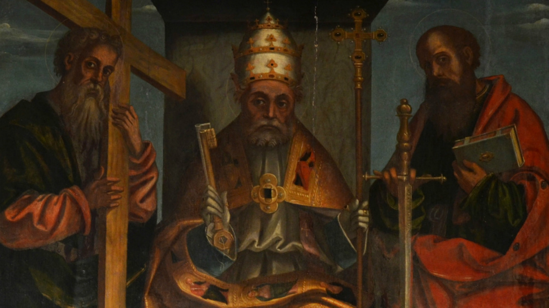Immagine di Solarolo Rainerio, nuova luce sulla tavola di Galeazzo Campi con San Pietro in trono