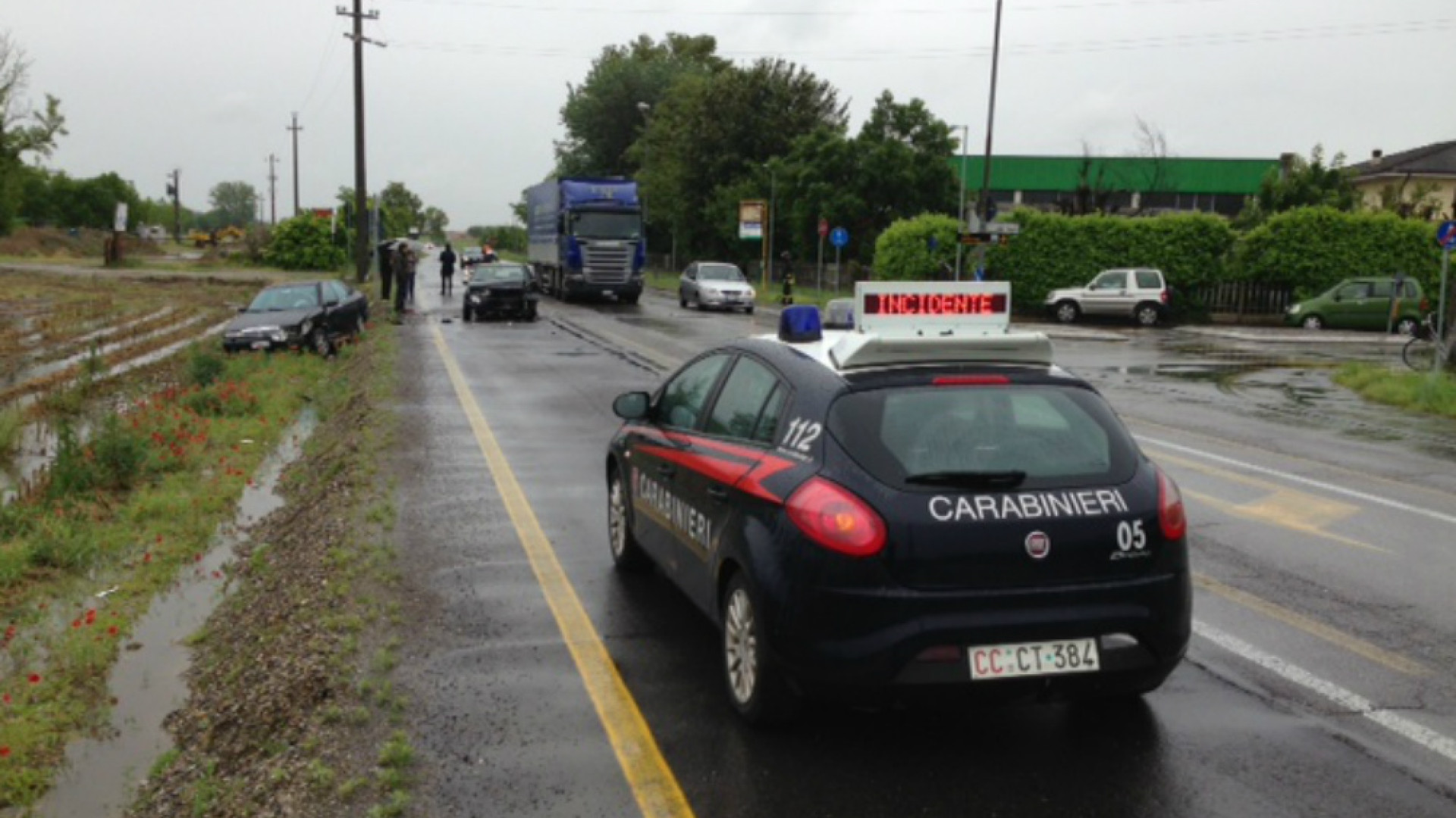 Immagine di Incidente stradale a Cremosano Un ferito e traffico bloccato