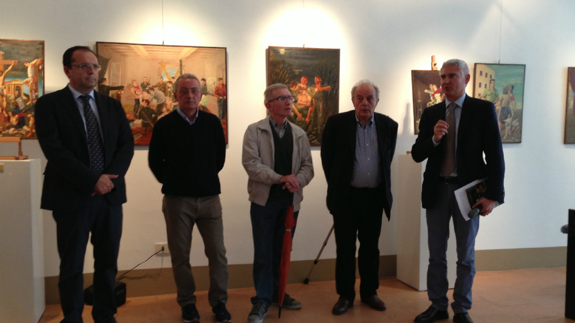 Immagine di Inaugurata al Diotti la mostra di "Gipèn"