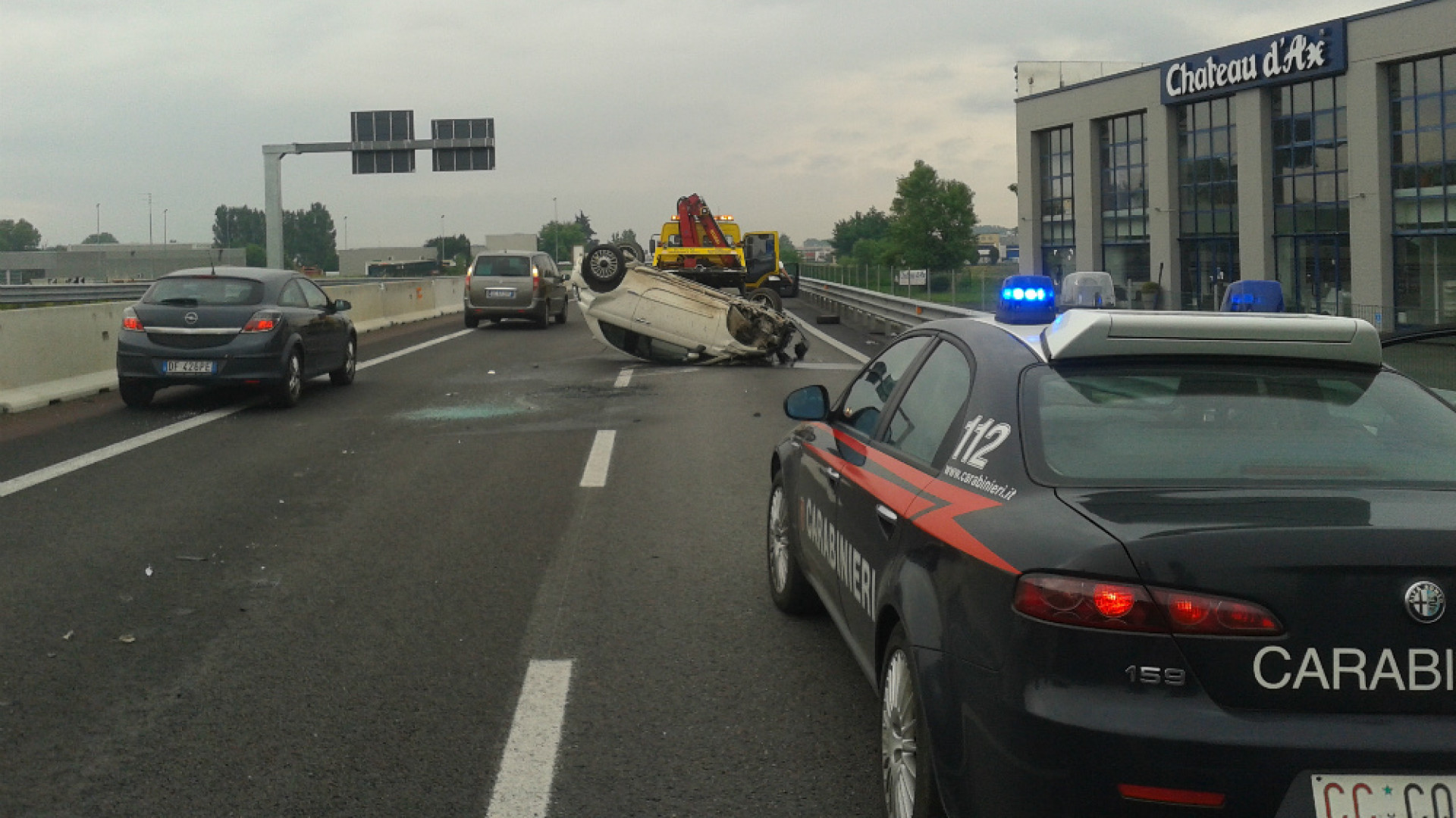 Immagine di Incidente sulla Paullese Giovane di Rivolta illesa