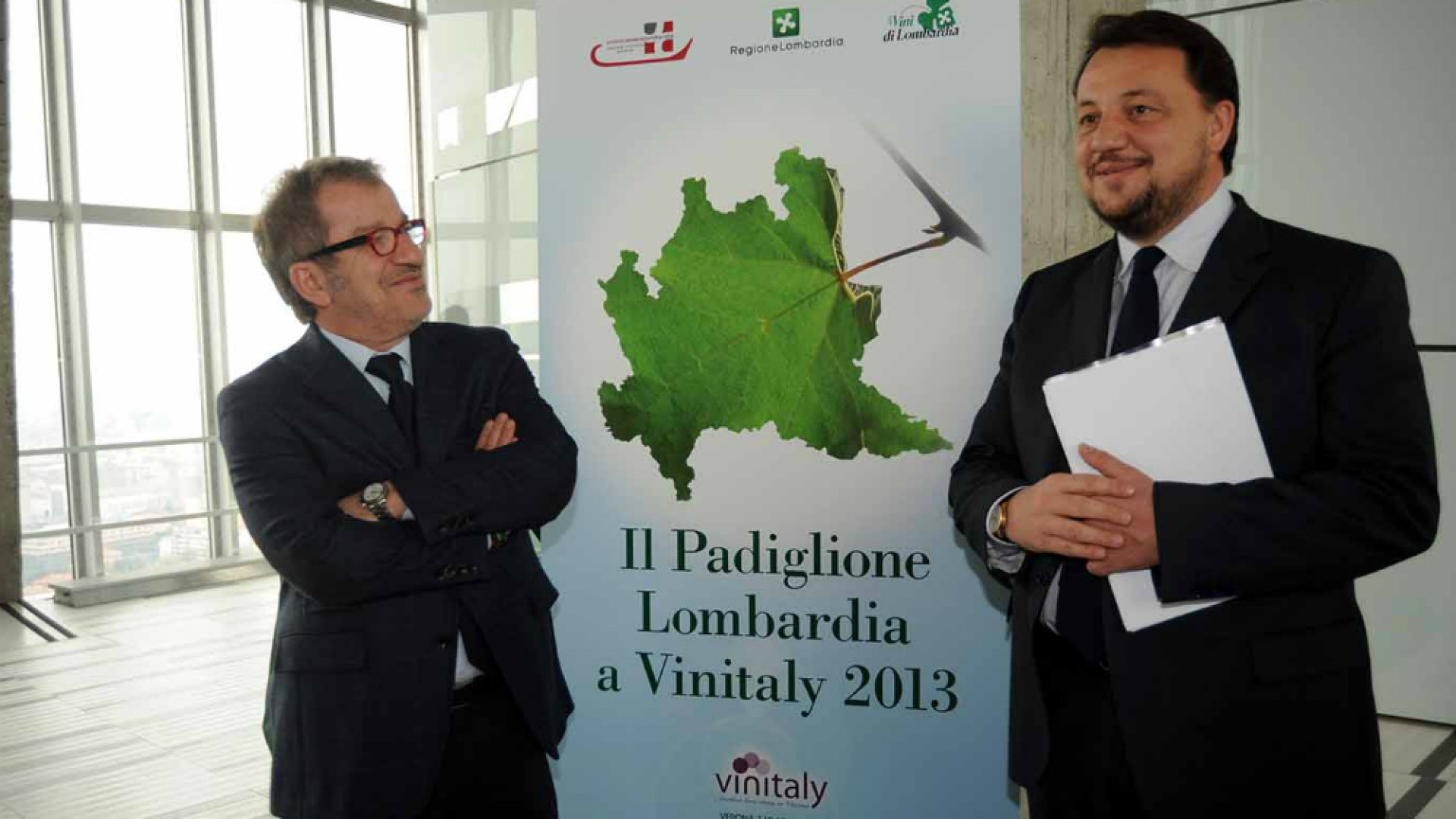 Immagine di Maroni e Fava oggi in fiera per l'assemblea di Confagricoltura Lombardia