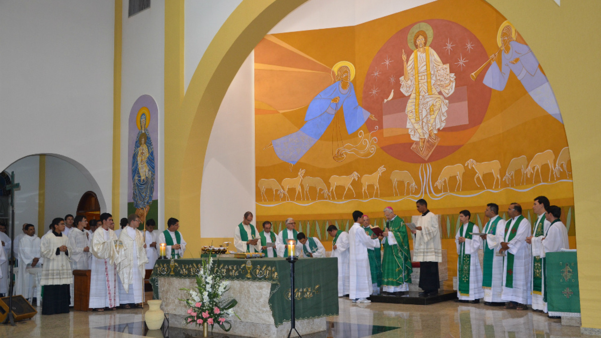 Immagine di Messa in Cattedrale a São Luis per i ragazzi in partenza per Rio