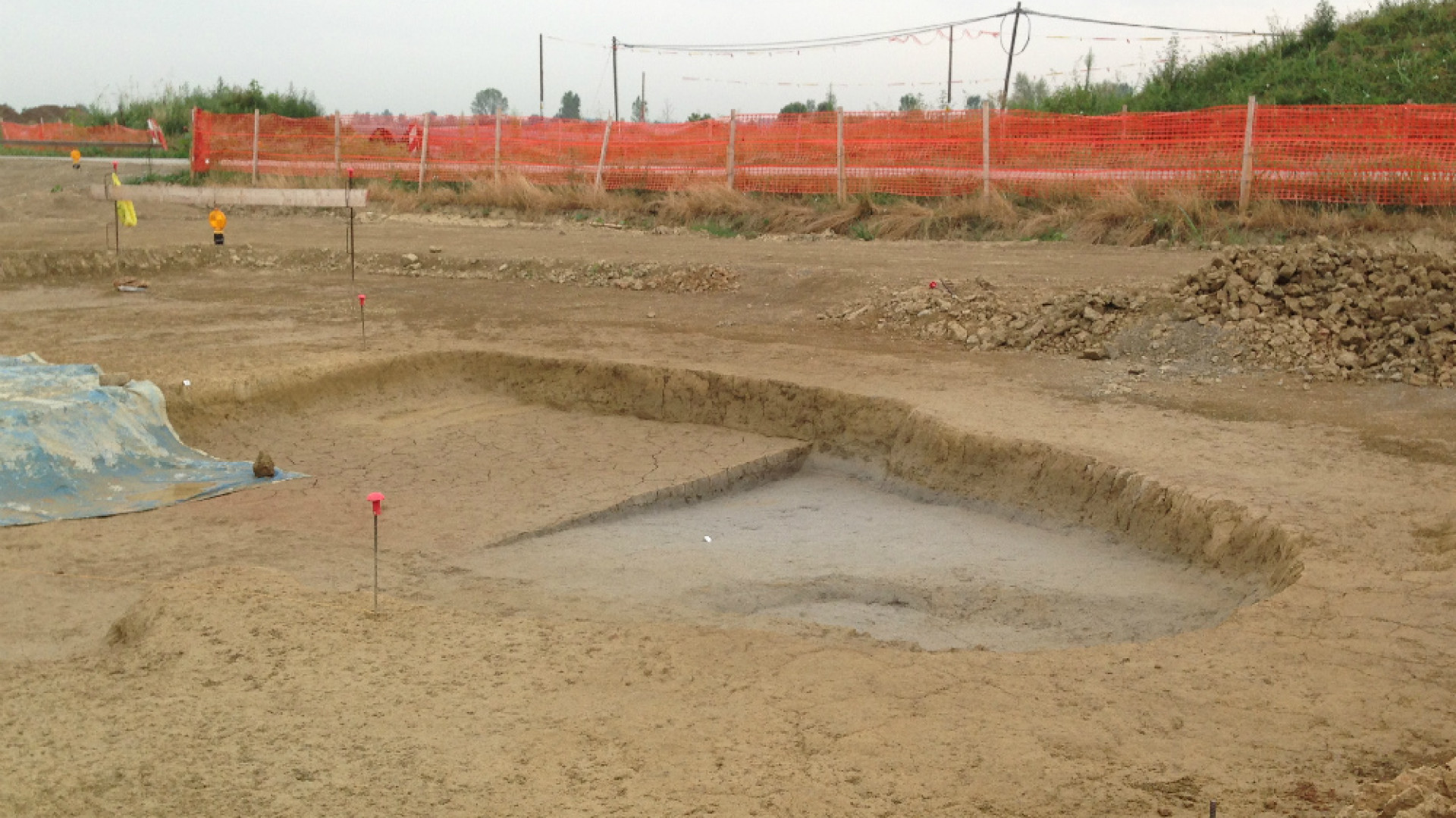 Immagine di Villa romana scoperta nella campagna cremasca durante gli scavi del metanodotto