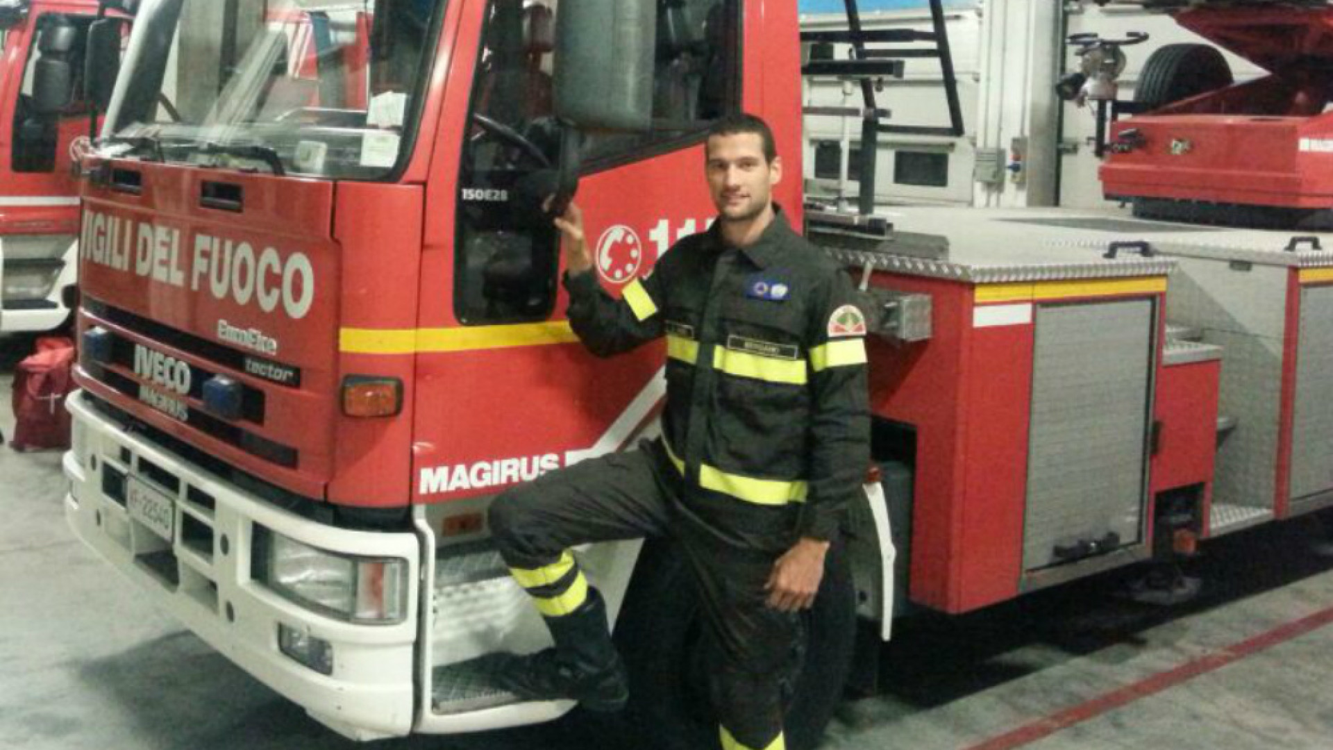 Immagine di Matteo, vigile del fuoco sulle orme del nonno e del papà