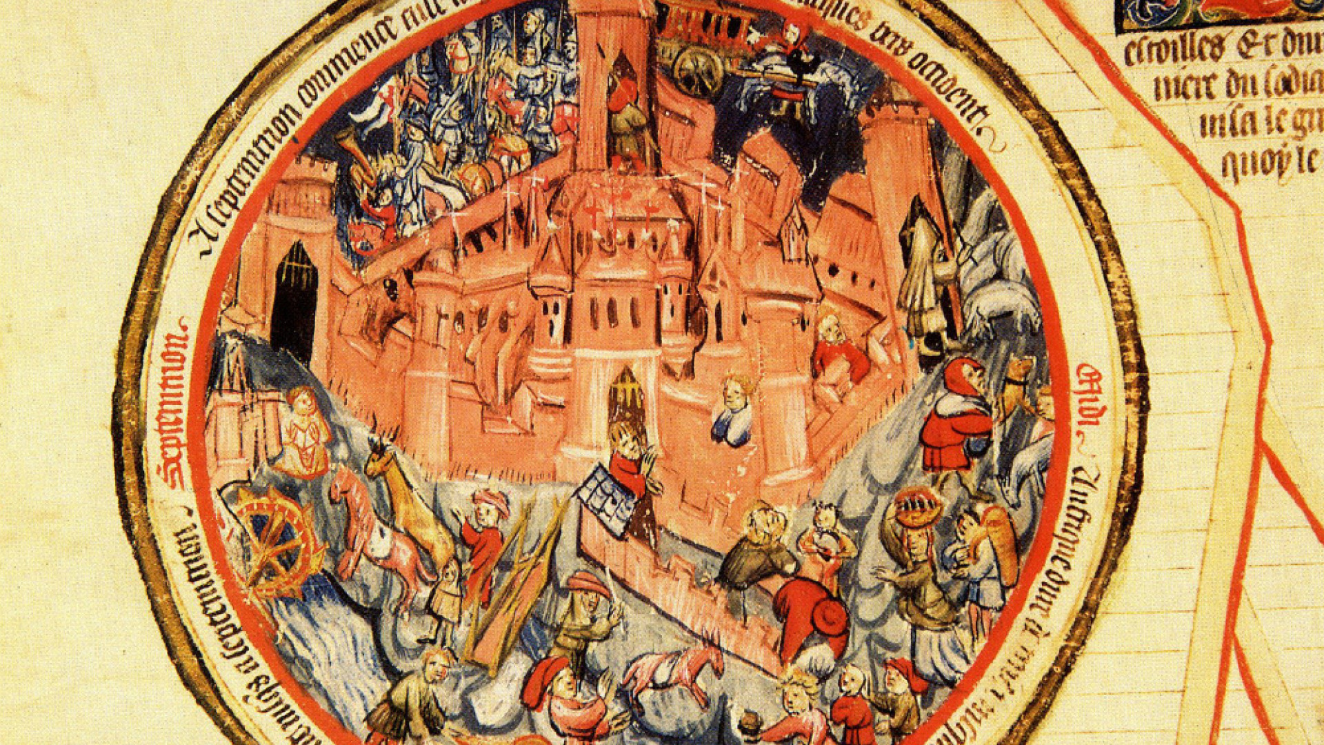 Immagine di Da Adamo a Gesù su una pergamena di sei metri