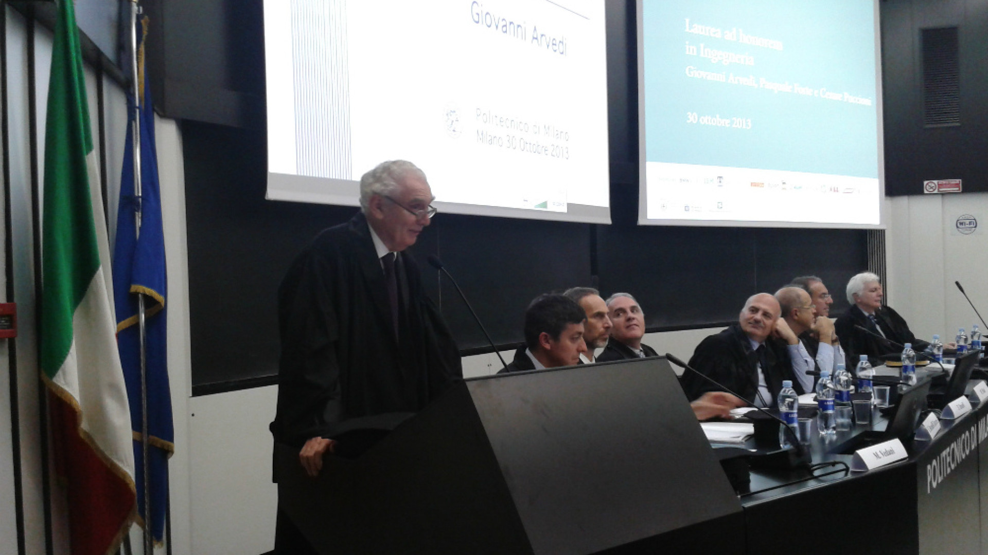 Immagine di Laurea ad honorem in Ingegneria al Politecnico per il Cavalier Giovanni Arvedi