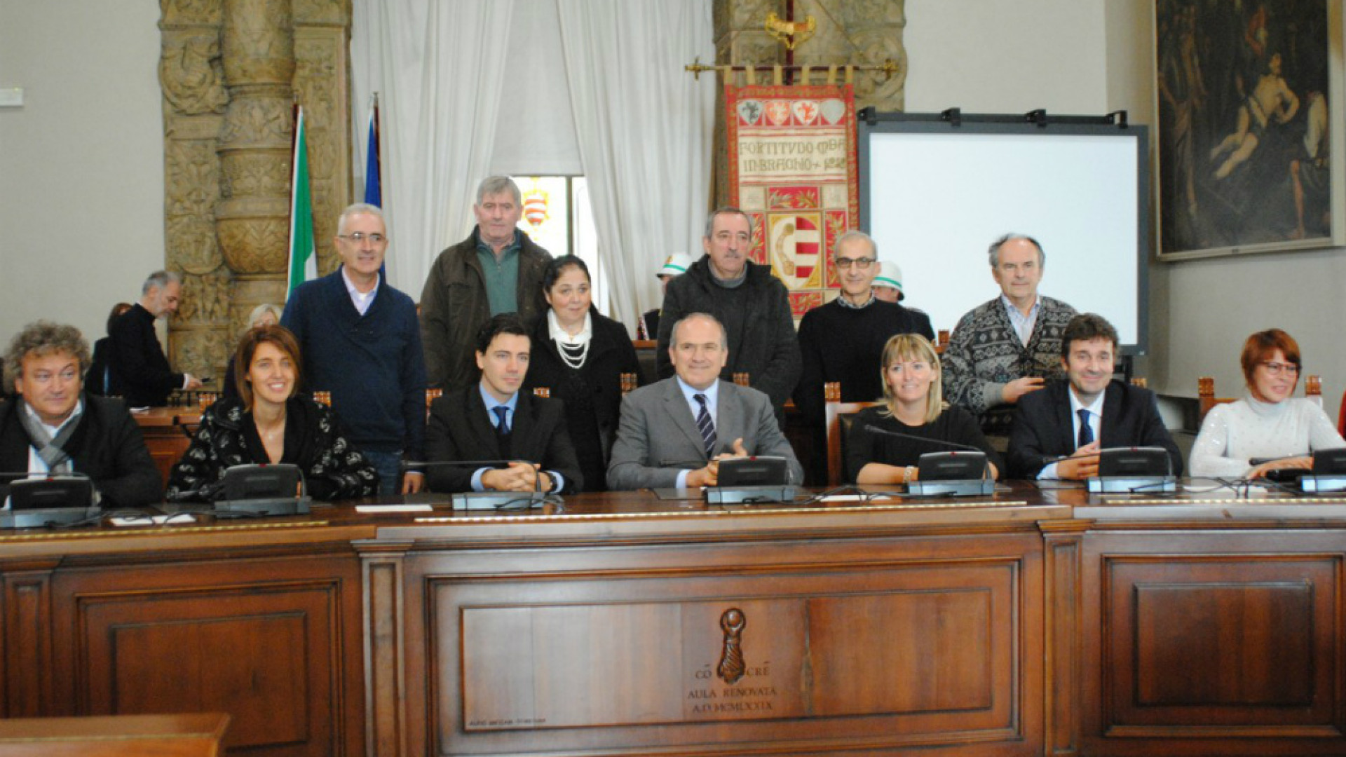 Immagine di Sant'Omobono, premiati oggi i dipendenti comunali in pensione