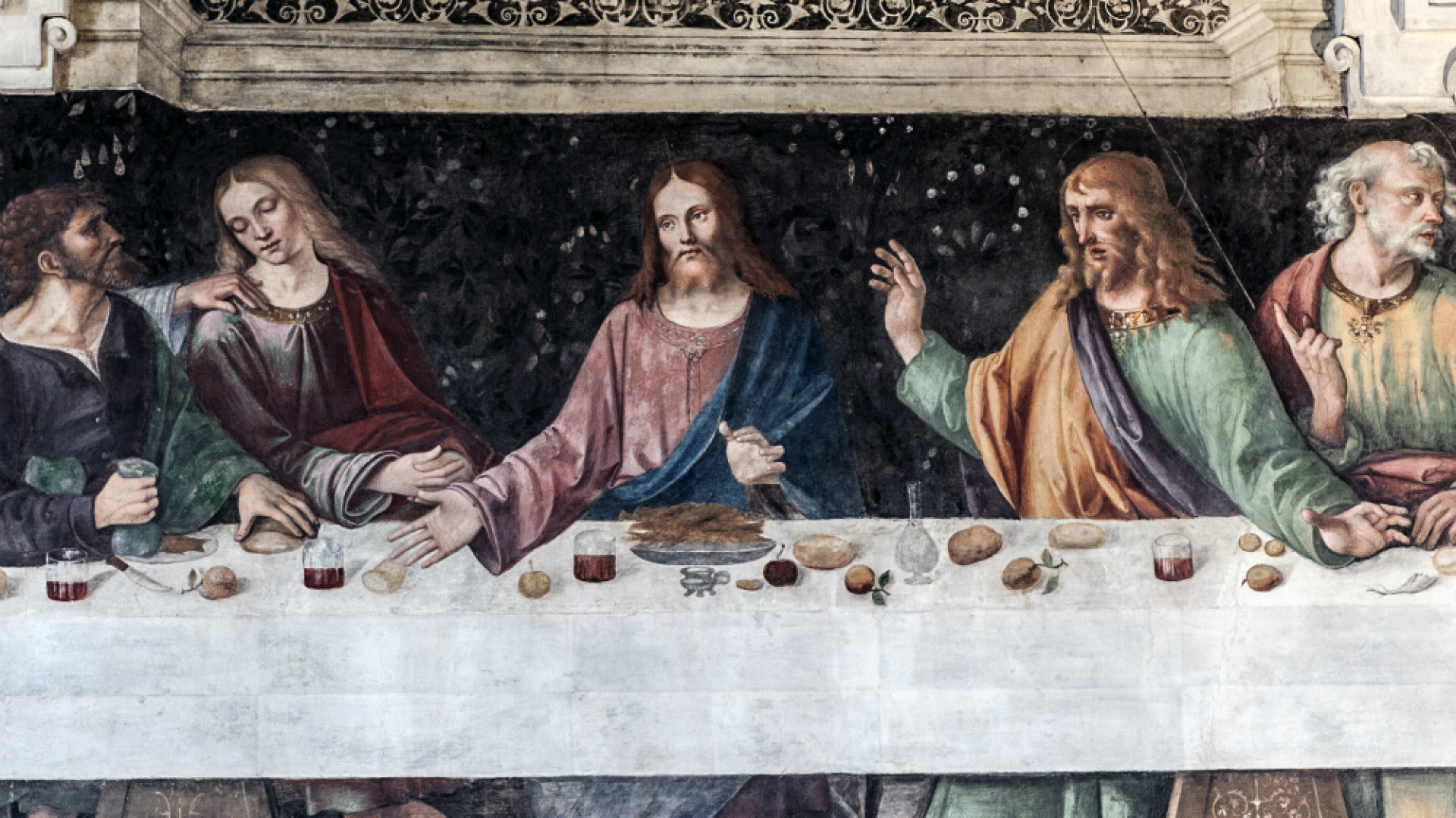Immagine di Un Cenacolo quasi segreto E' nel refettorio di S. Sigismondo Riproposta l'iconografia di Leonardo