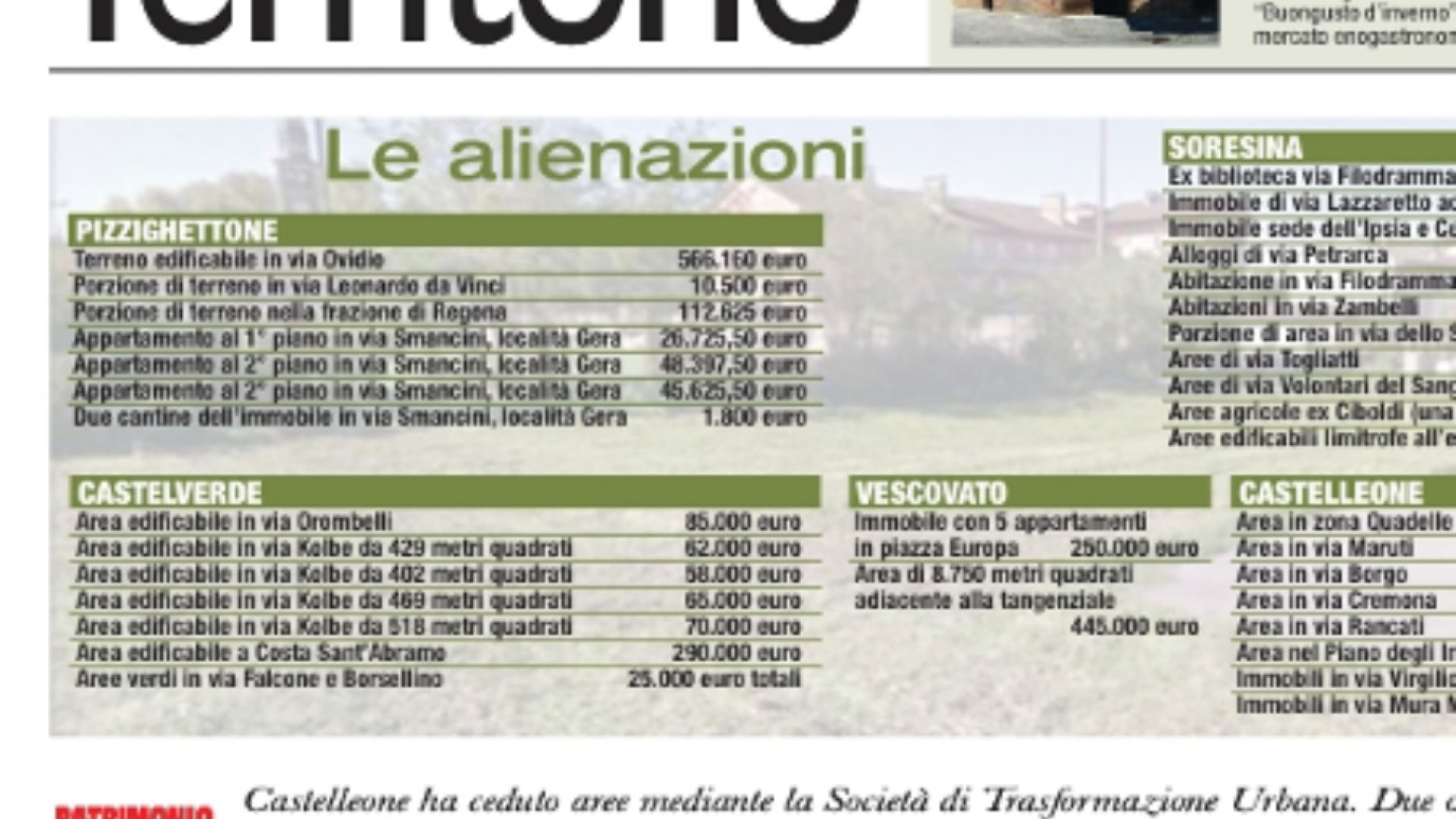 Immagine di I Comuni vendono il patrimonio ma le aste vanno deserte