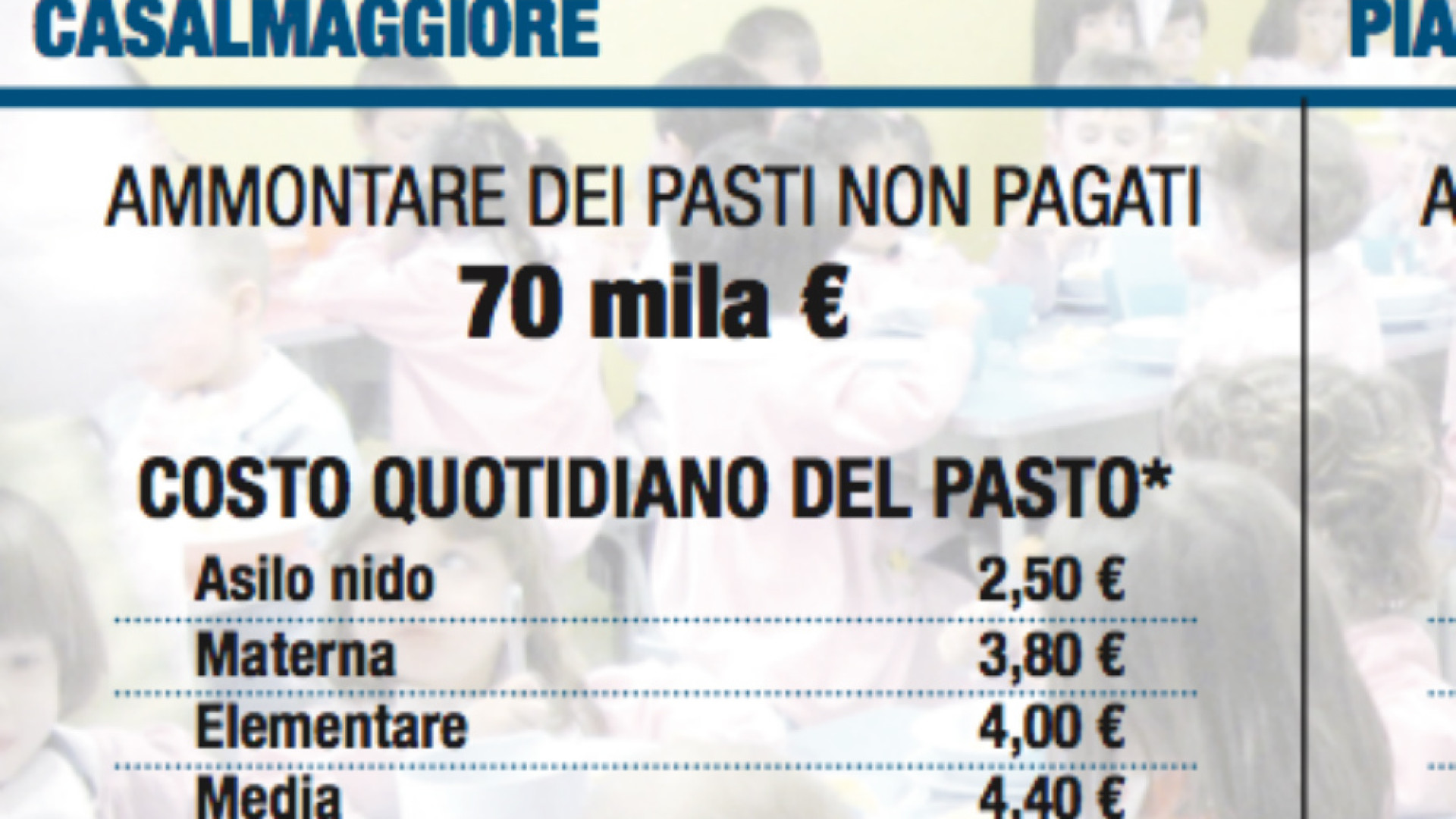 Immagine di Stop ai furbetti della mensa Aumentano i pasti non pagati a Casalmaggiore e Pidena
