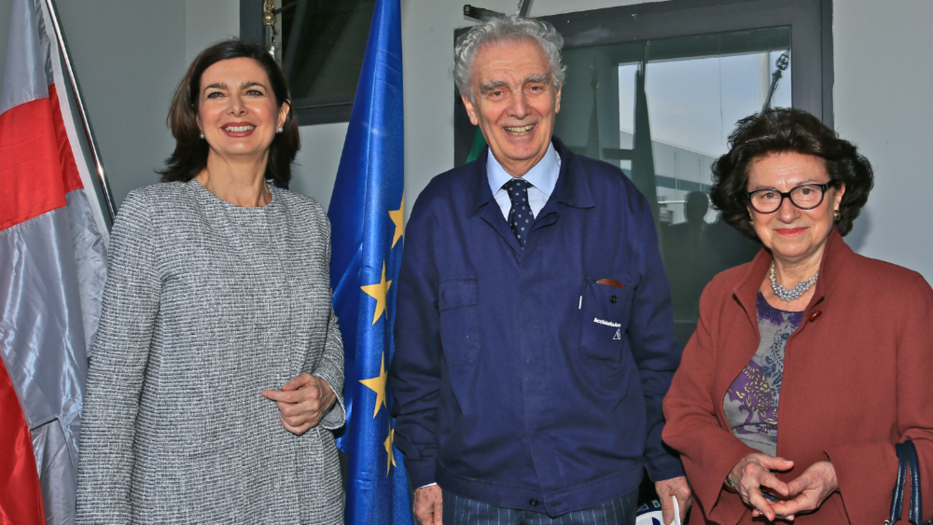 Immagine di L'On. Laura Boldrini in visita all'Acciaieria Arvedi
