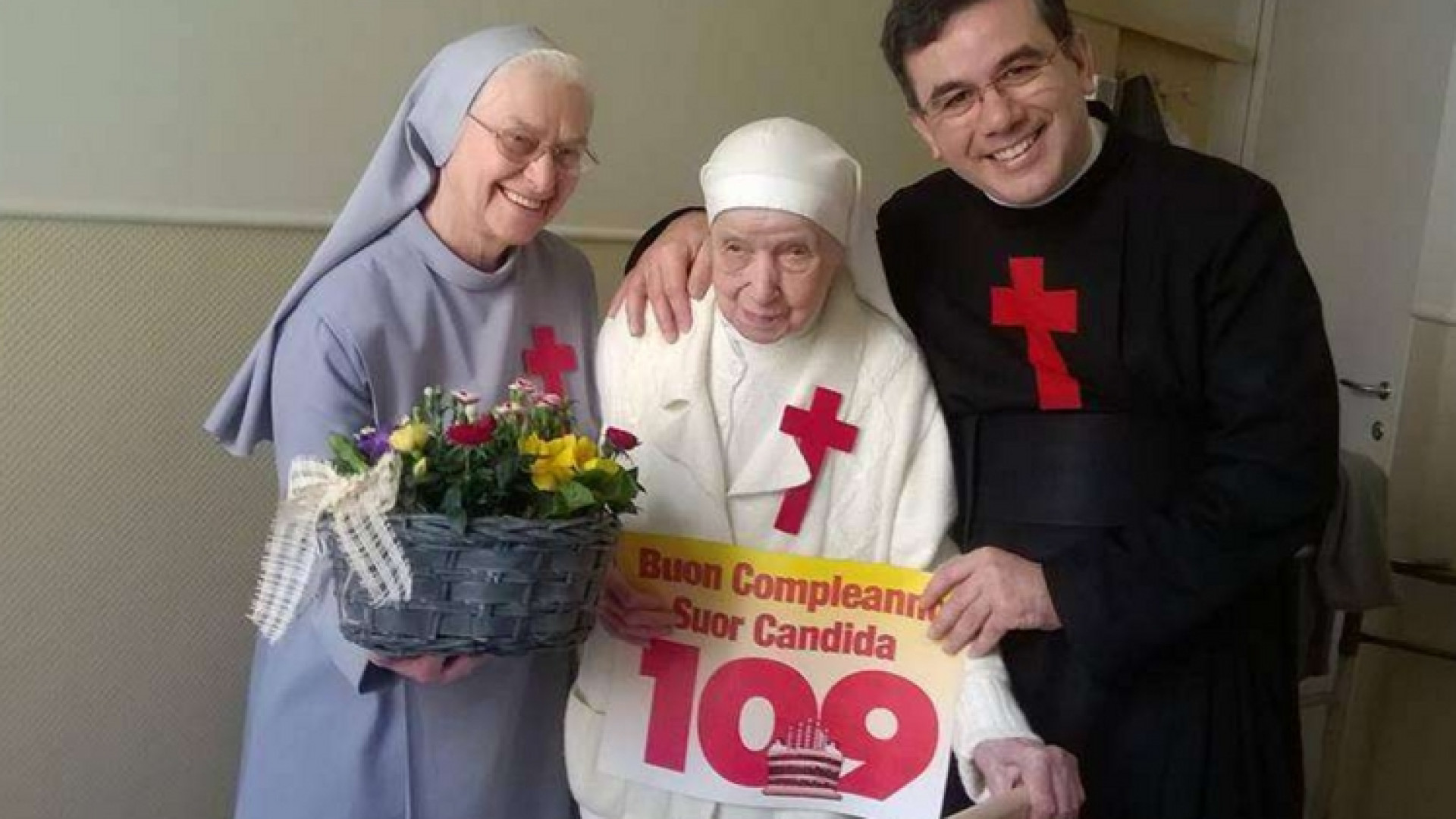 Immagine di Suor Candida, 109 candeline con san Camillo