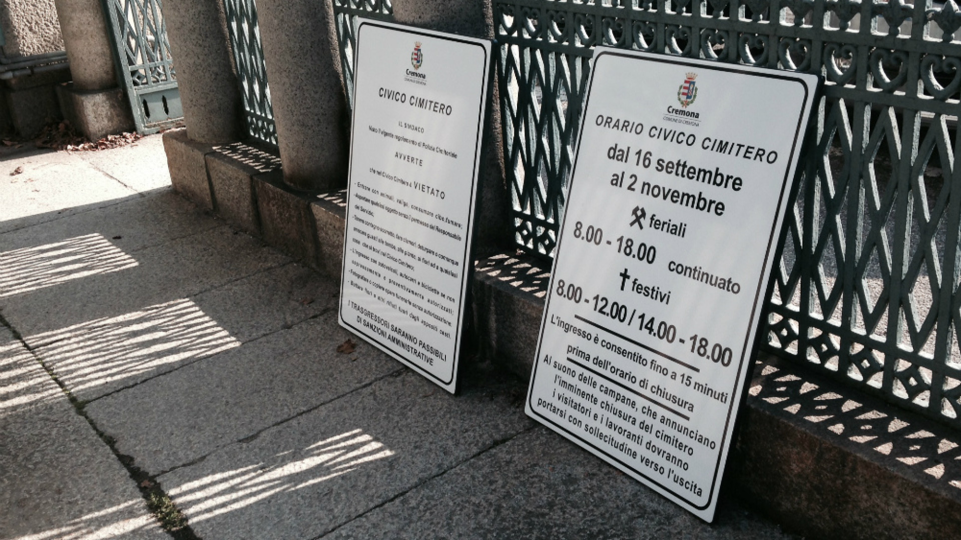 Immagine di Dal 1° giugno nuovi orari di apertura al Civico Cimitero