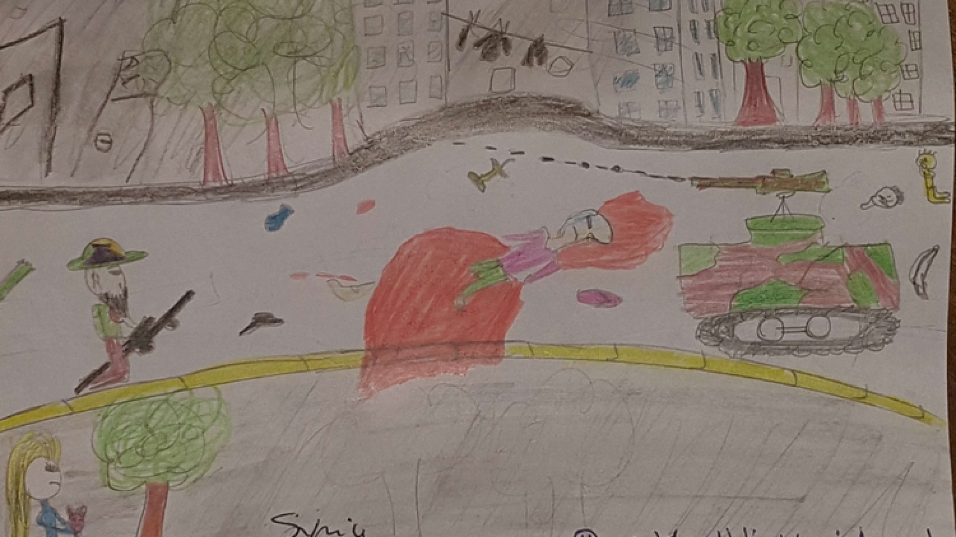 Immagine di Aleppo, i bimbi disegnano paure e speranze