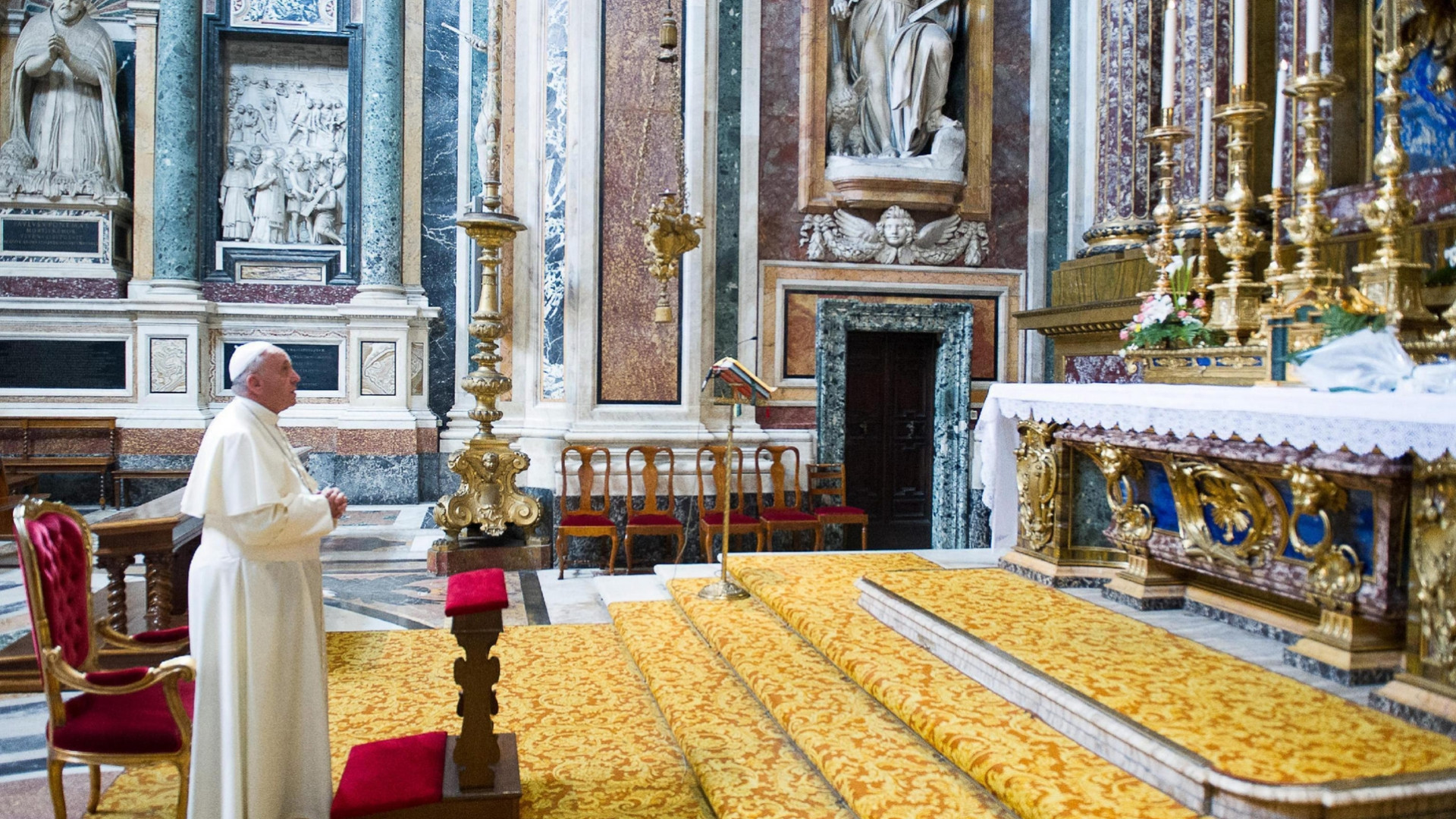 Immagine di Papa Francesco e il legame con Maria Salus Popoli Romani
