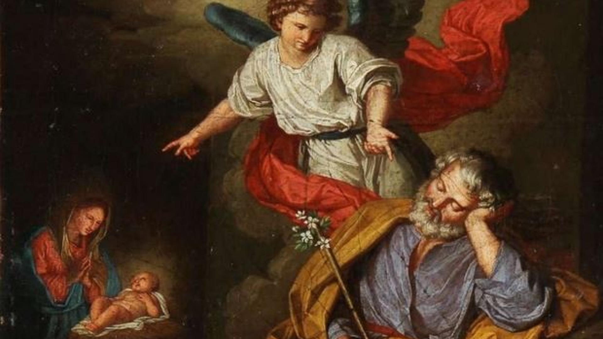Immagine di Giuseppe, il giusto con gli stessi sogni di Dio