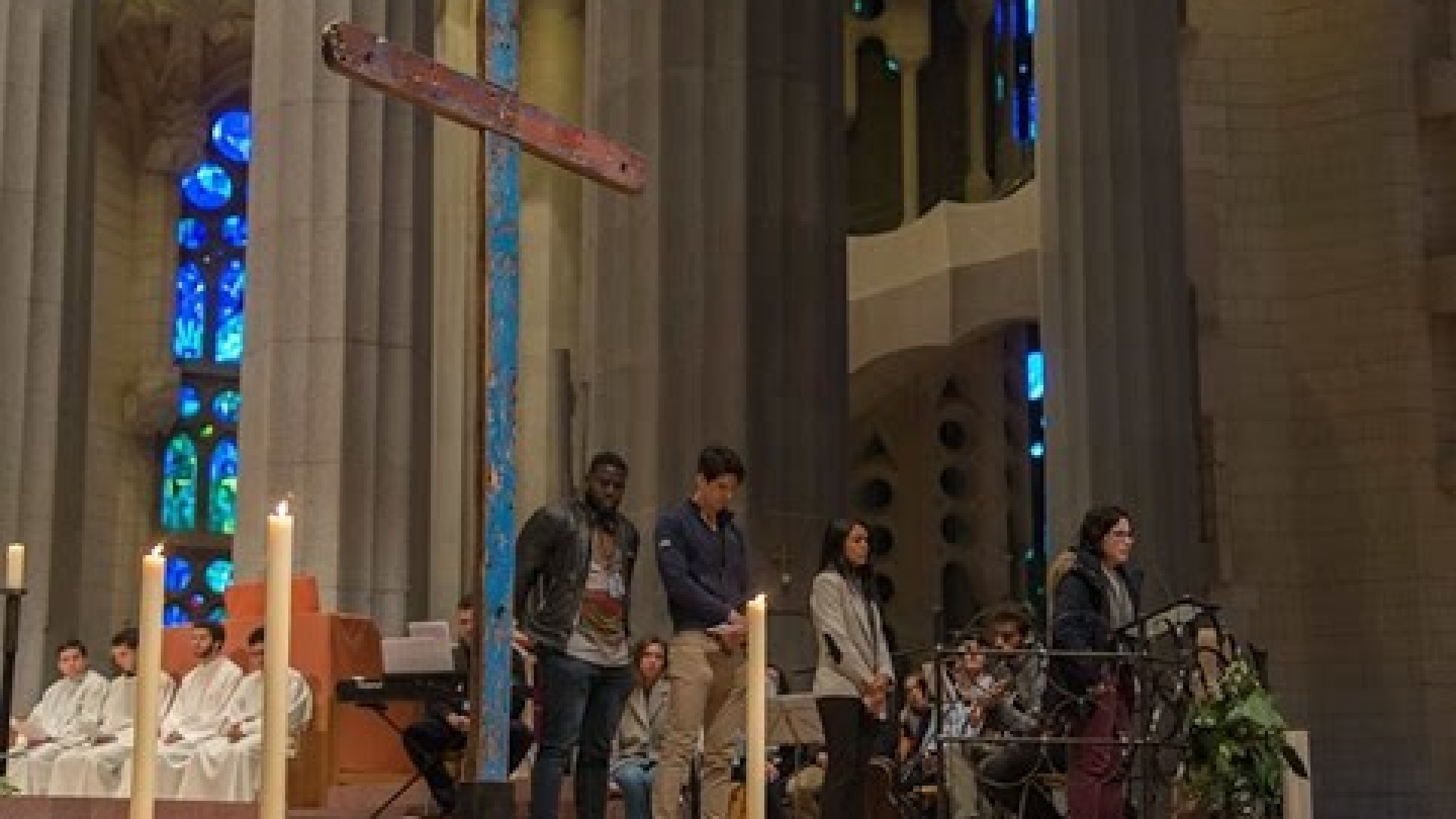 Immagine di La croce di Lampedusa alla Sagrada Família (Guarda il video)