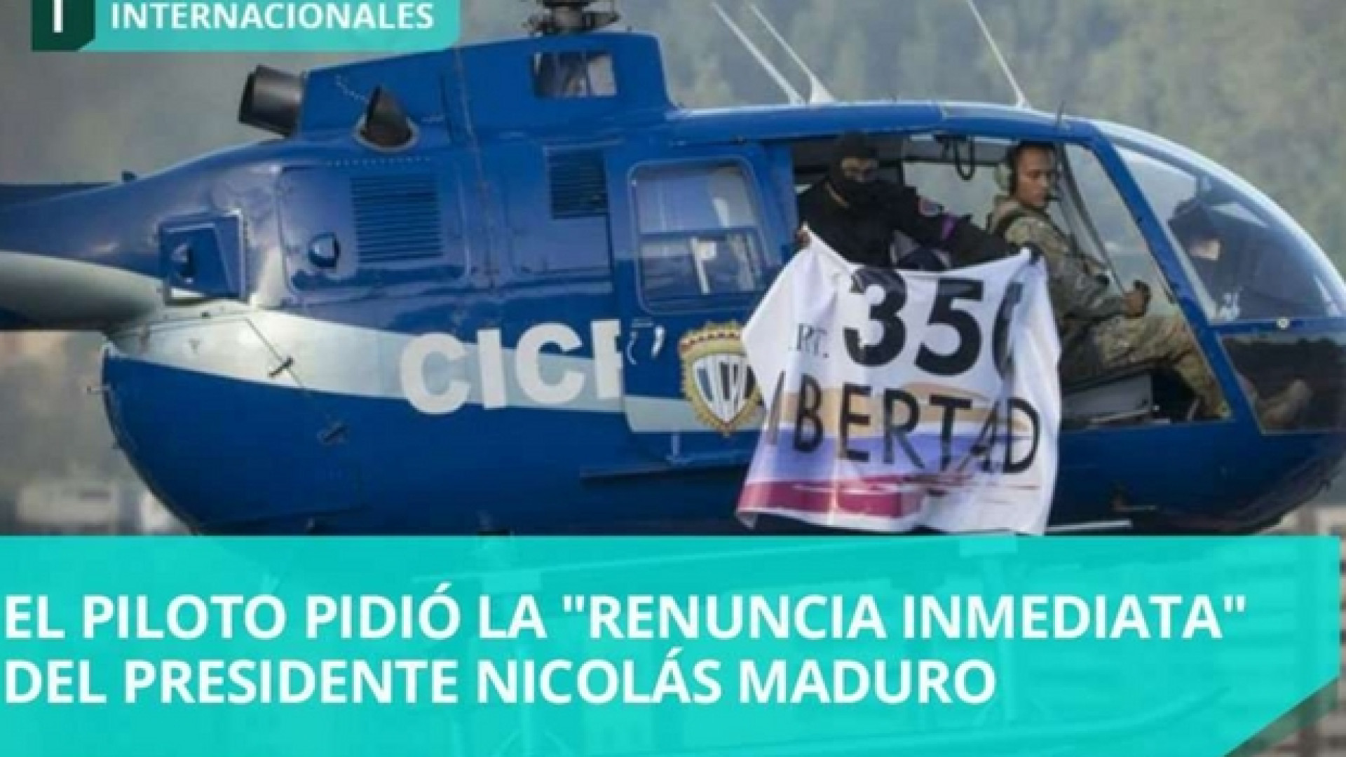 Immagine di Venezuela nel caos, granate dall'elicottero sui palazzi del potere