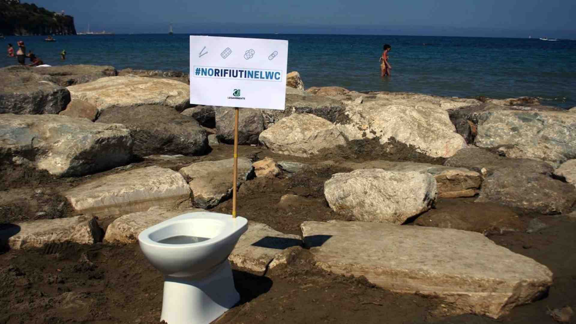 Immagine di A Desenzano flash mob contro i rifiuti nel wc