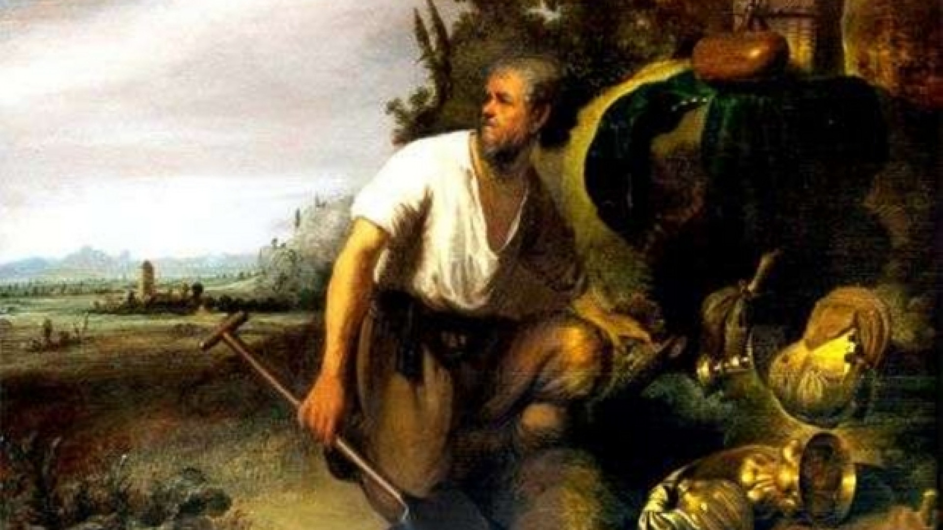Immagine di Gesù nel tesoro nascosto ci dà la certezza della felicità