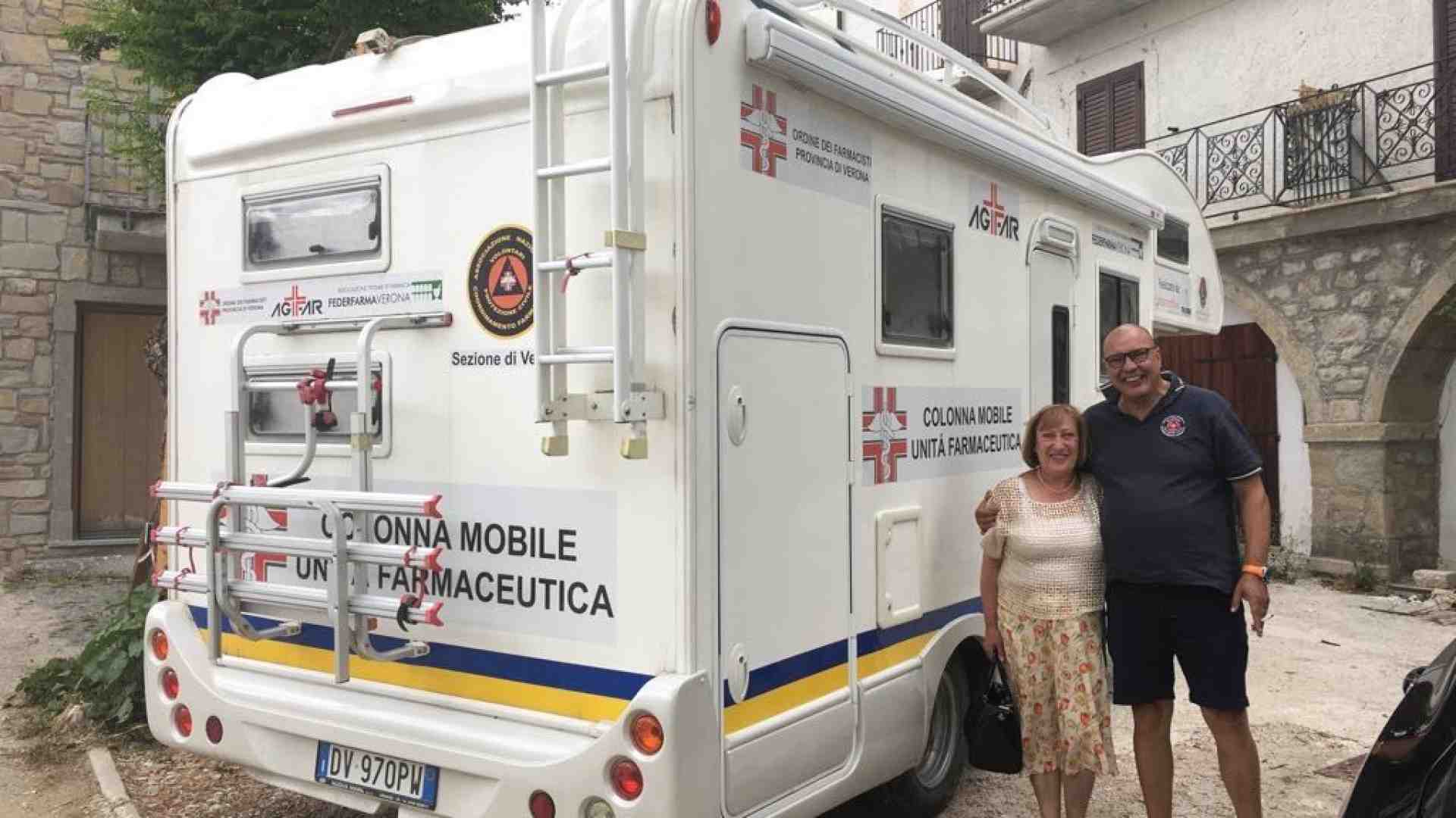 Immagine di Rientrata dalle zone terremotate la farmacia mobile