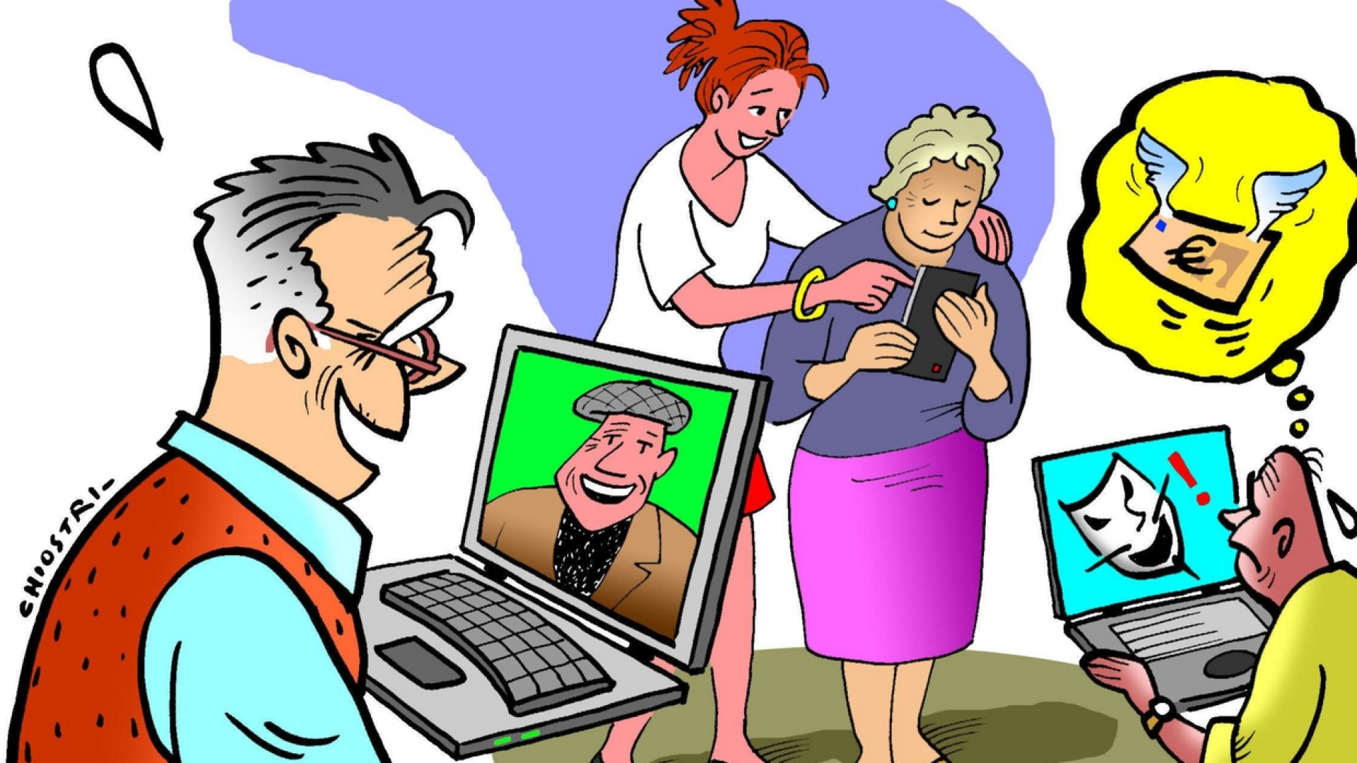Immagine di Connessi e social: in Italia sempre più anziani popolano internet