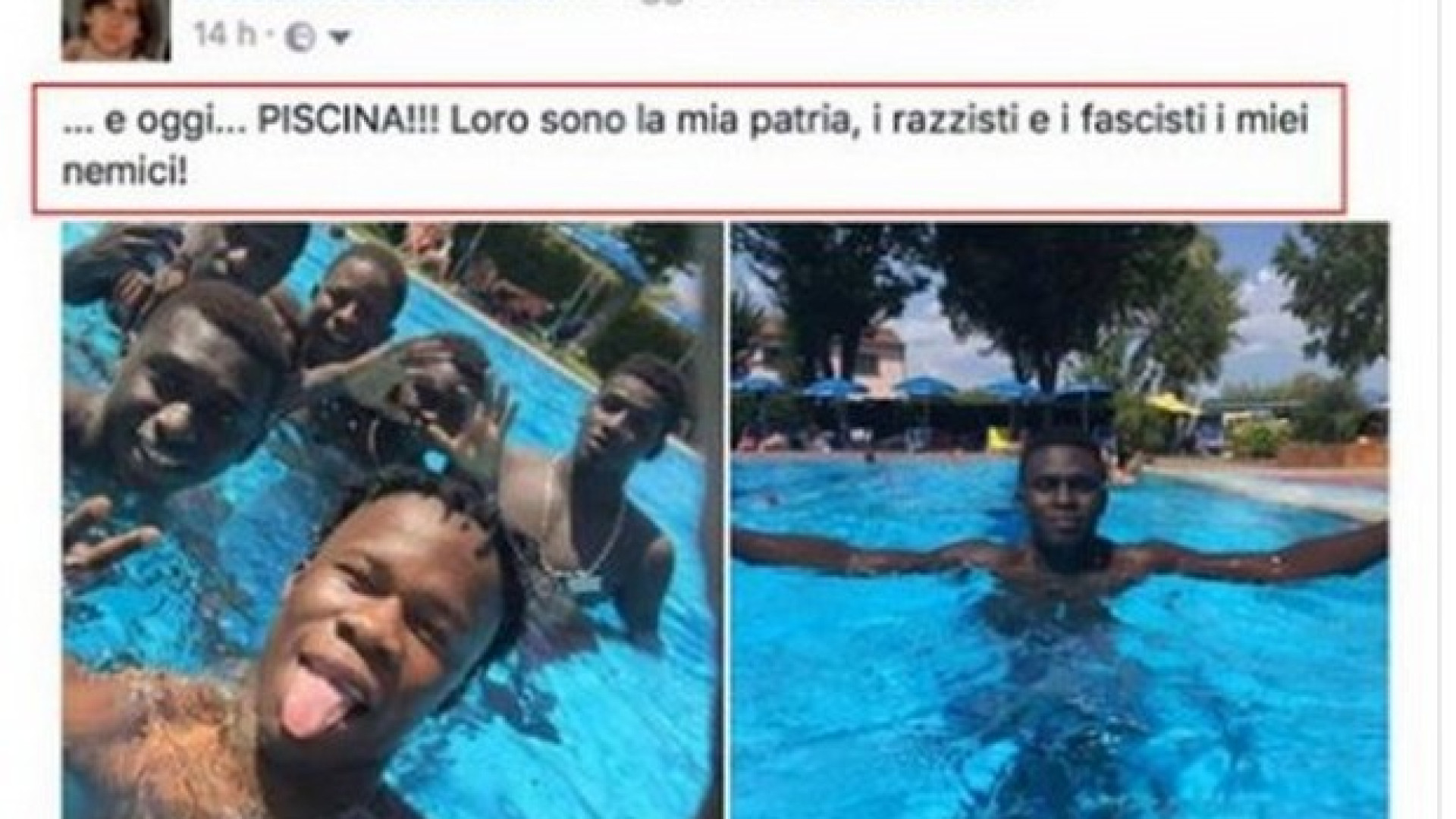 Immagine di Porta i migranti in piscina, parroco attaccato su Facebook