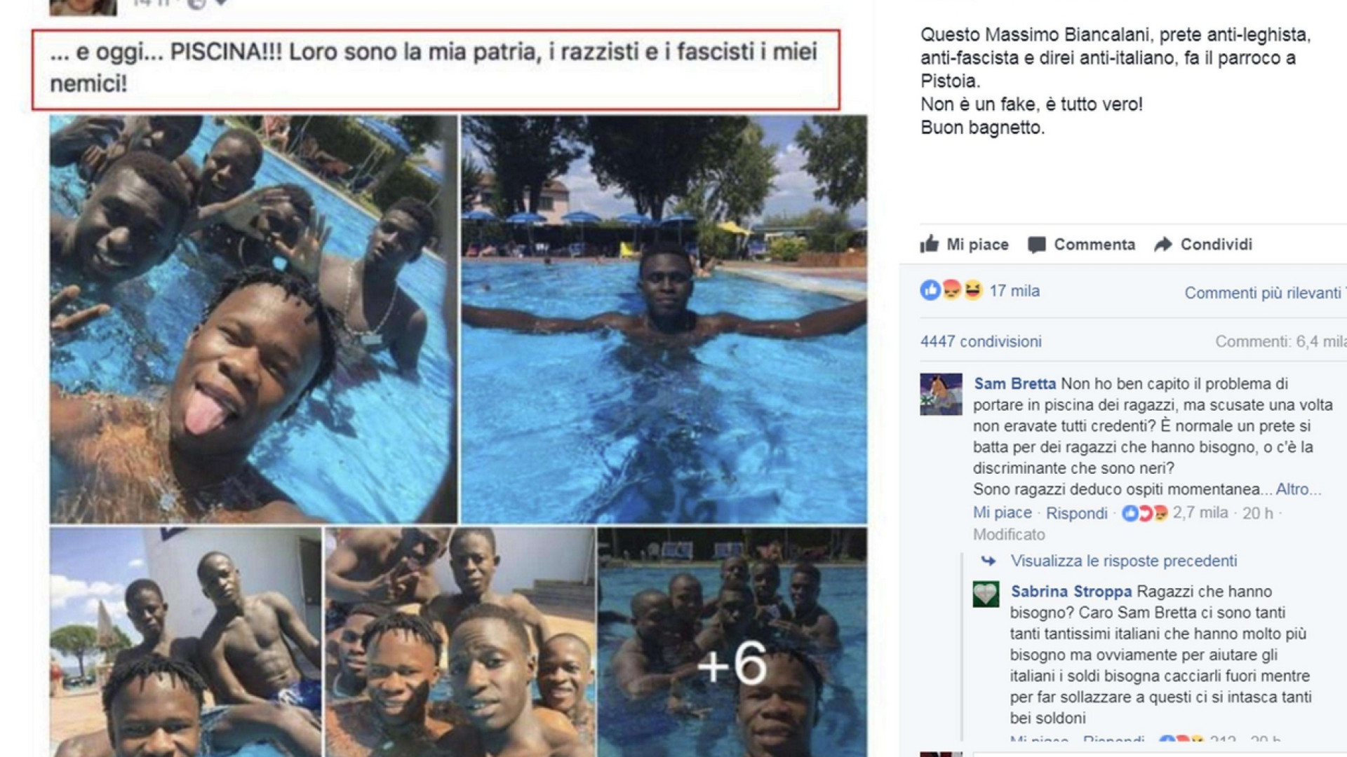 Immagine di Pistoia, diocesi con il parroco. «Fuori la politica dalla Messa»