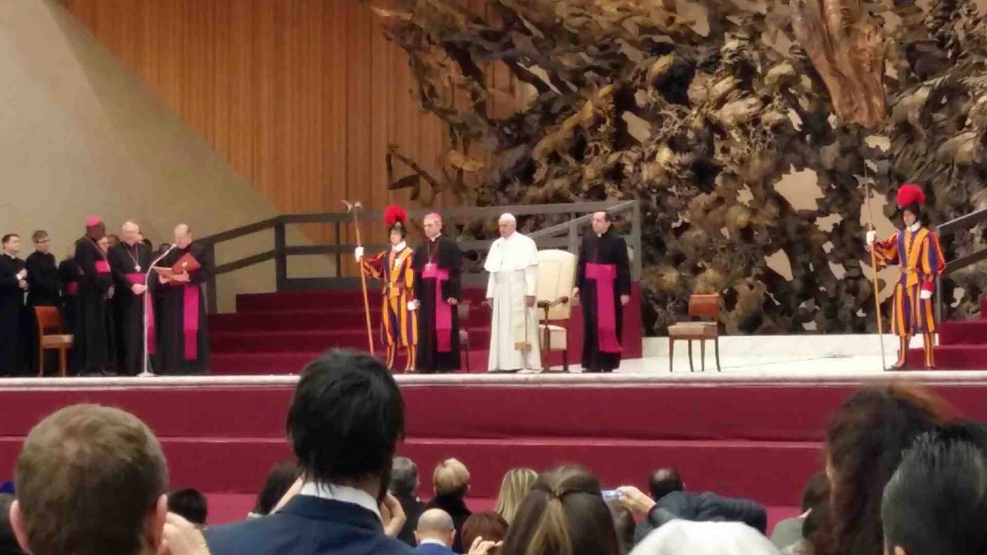 Immagine di I ragazzi del Cerris all'udienza del Papa