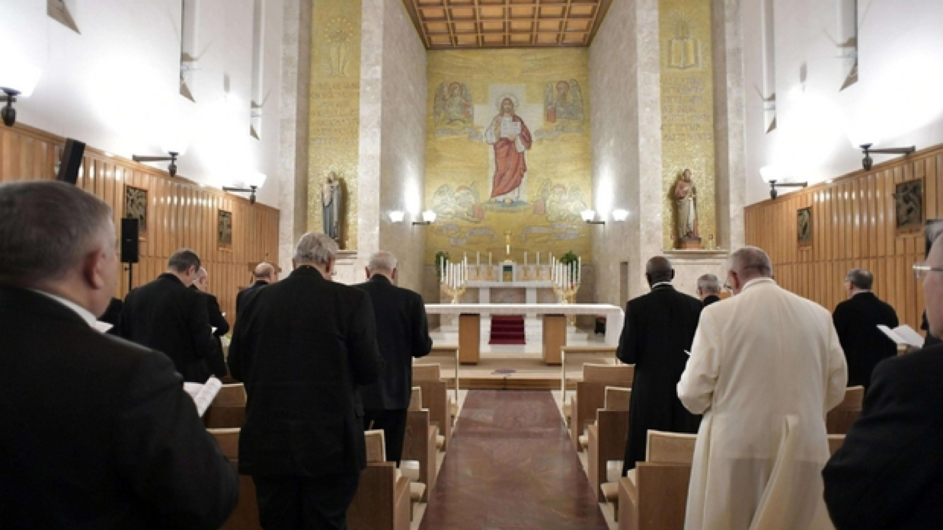 Immagine di La prima meditazione per papa Francesco e la Curia Romana