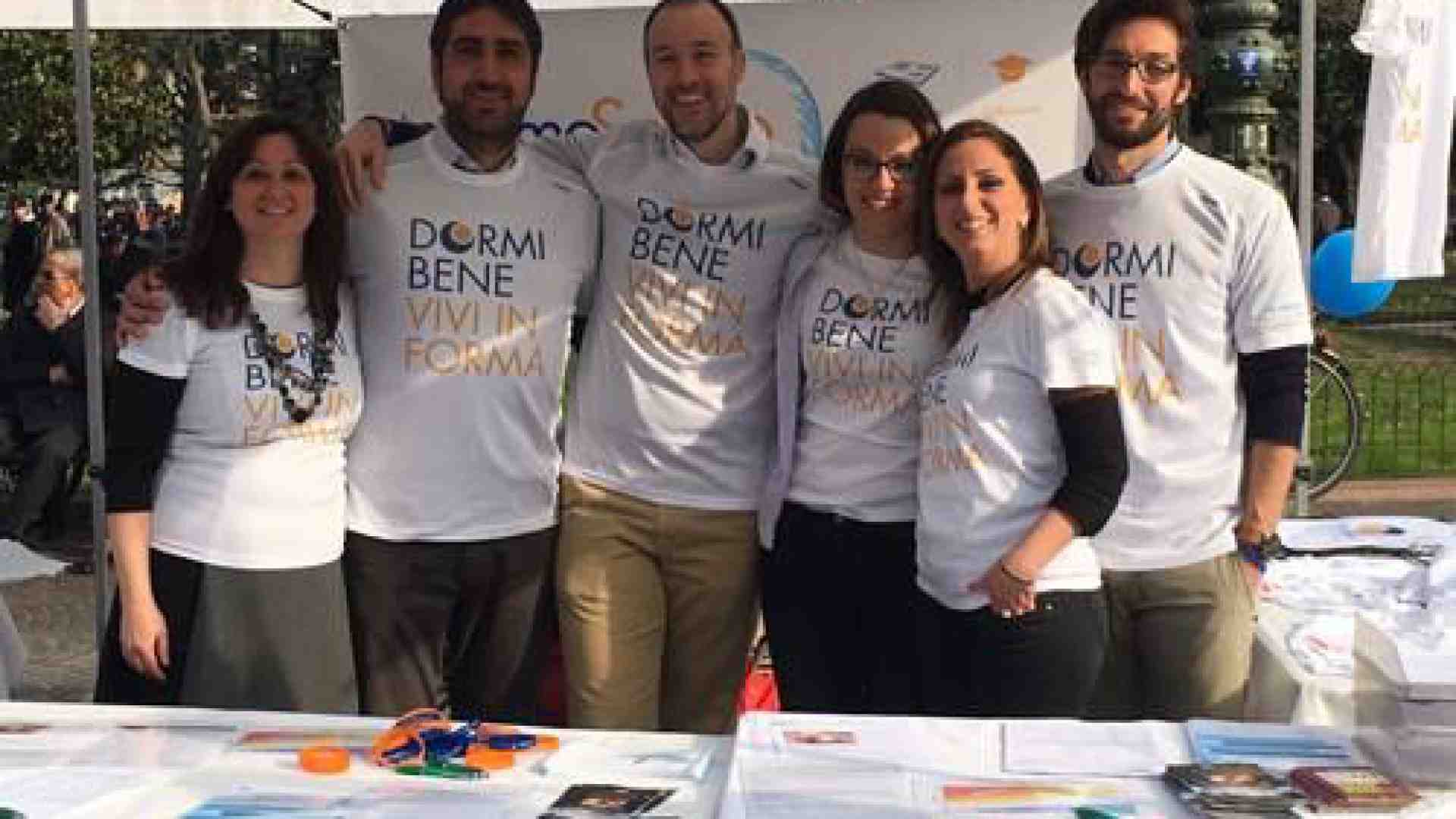 Immagine di Medici in piazza Bra per la Giornata mondiale del sonno
