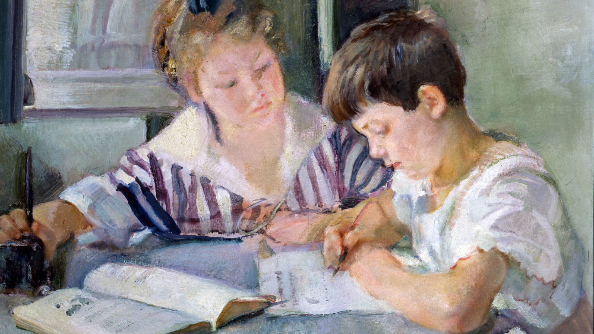 Immagine di Il dettato in classe al tempo di guerra