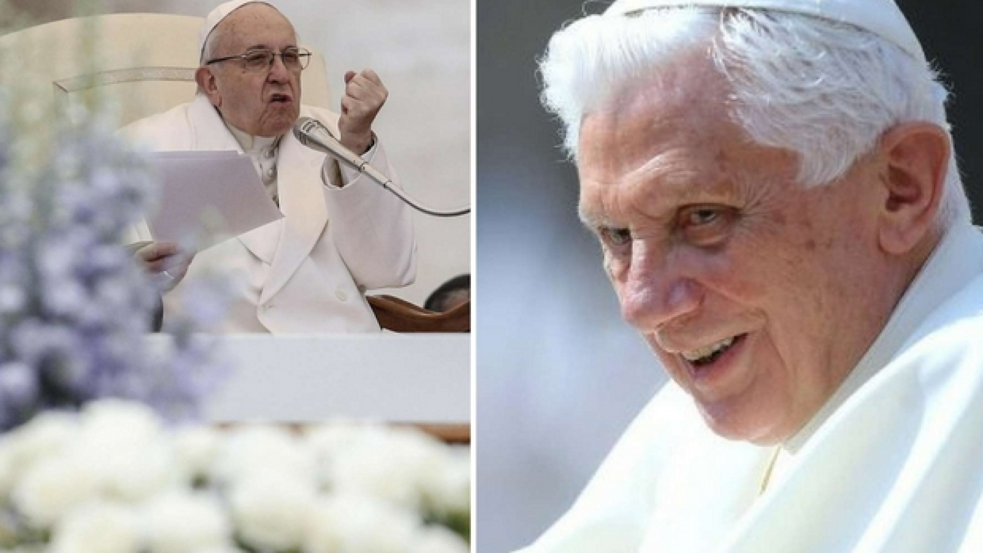 Immagine di Papa Francesco: diciamo insieme Buona Pasqua a Benedetto XVI