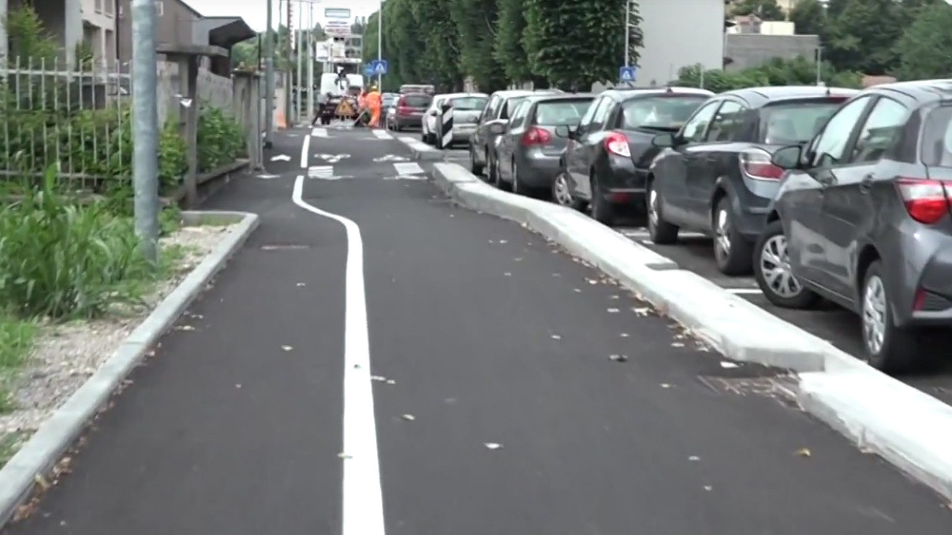 Immagine di La nuova pista ciclabile realizzata con il sostegno della Cremonese