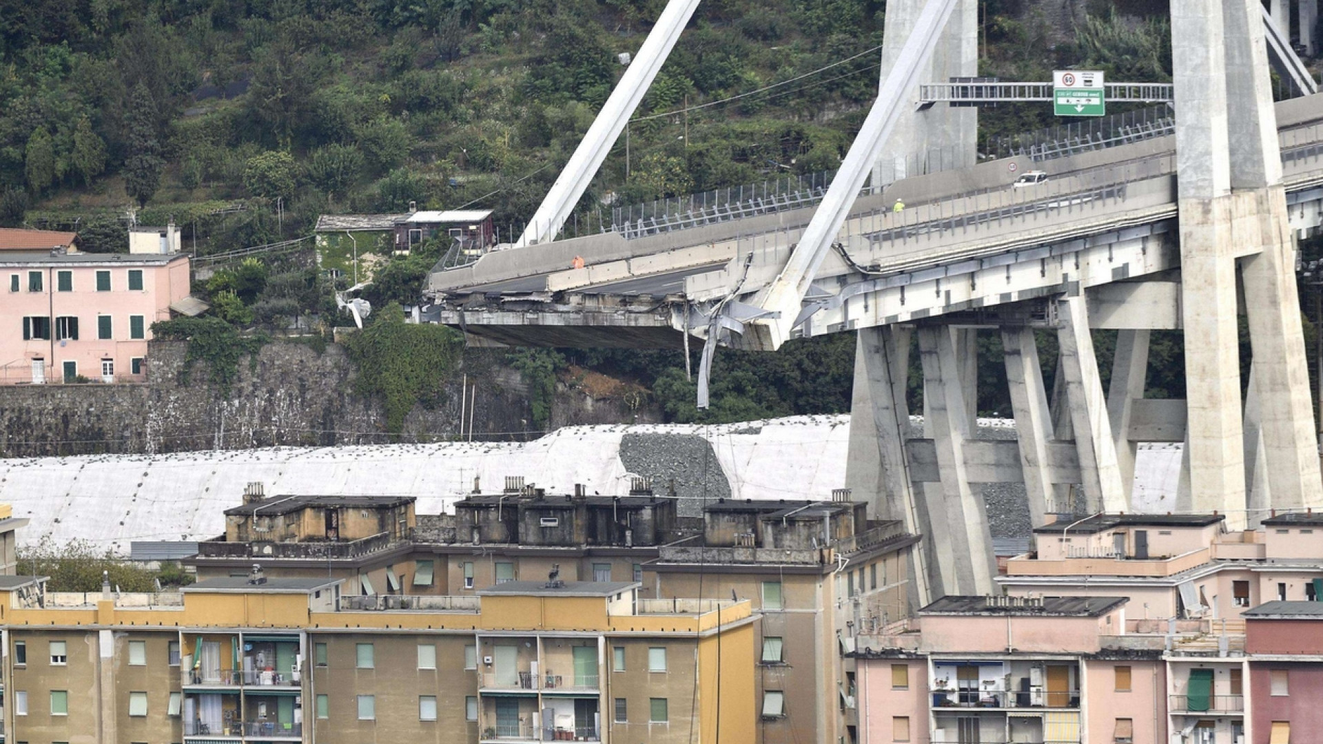 Immagine di È crollato il ponte Morandi. Morti e feriti. Soccorsi in azione / I VIDEO