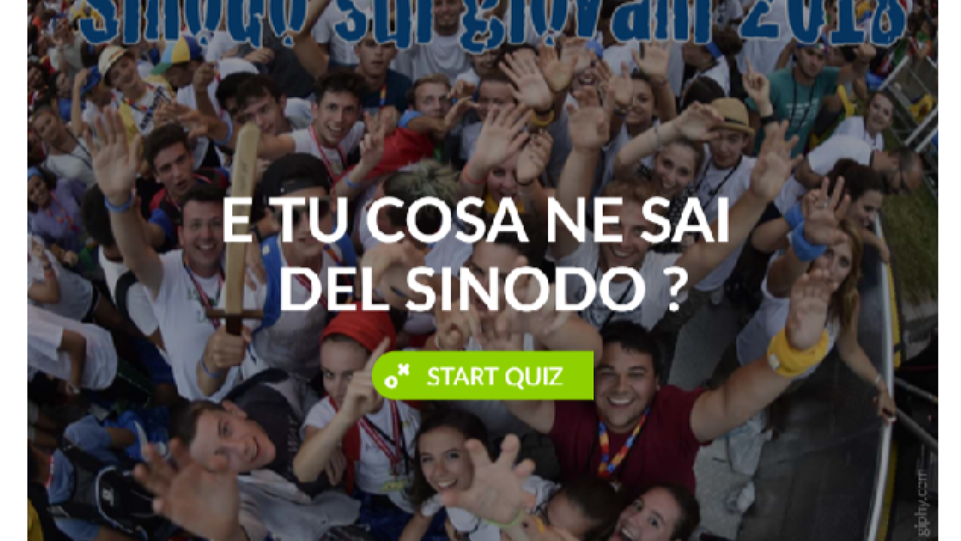 Immagine di E tu cosa ne sai del Sinodo sui giovani?