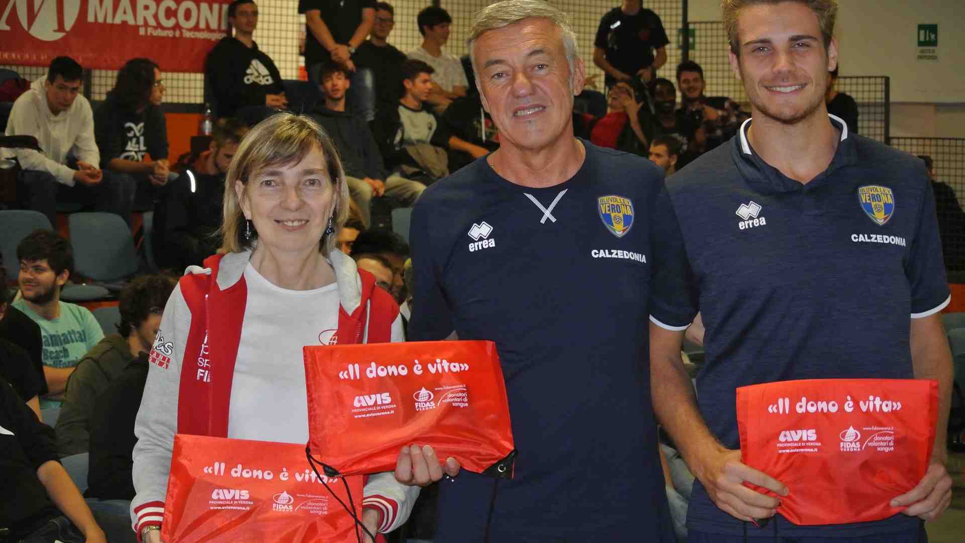 Immagine di BluVolley e Fidas Verona insieme per il dono del sangue