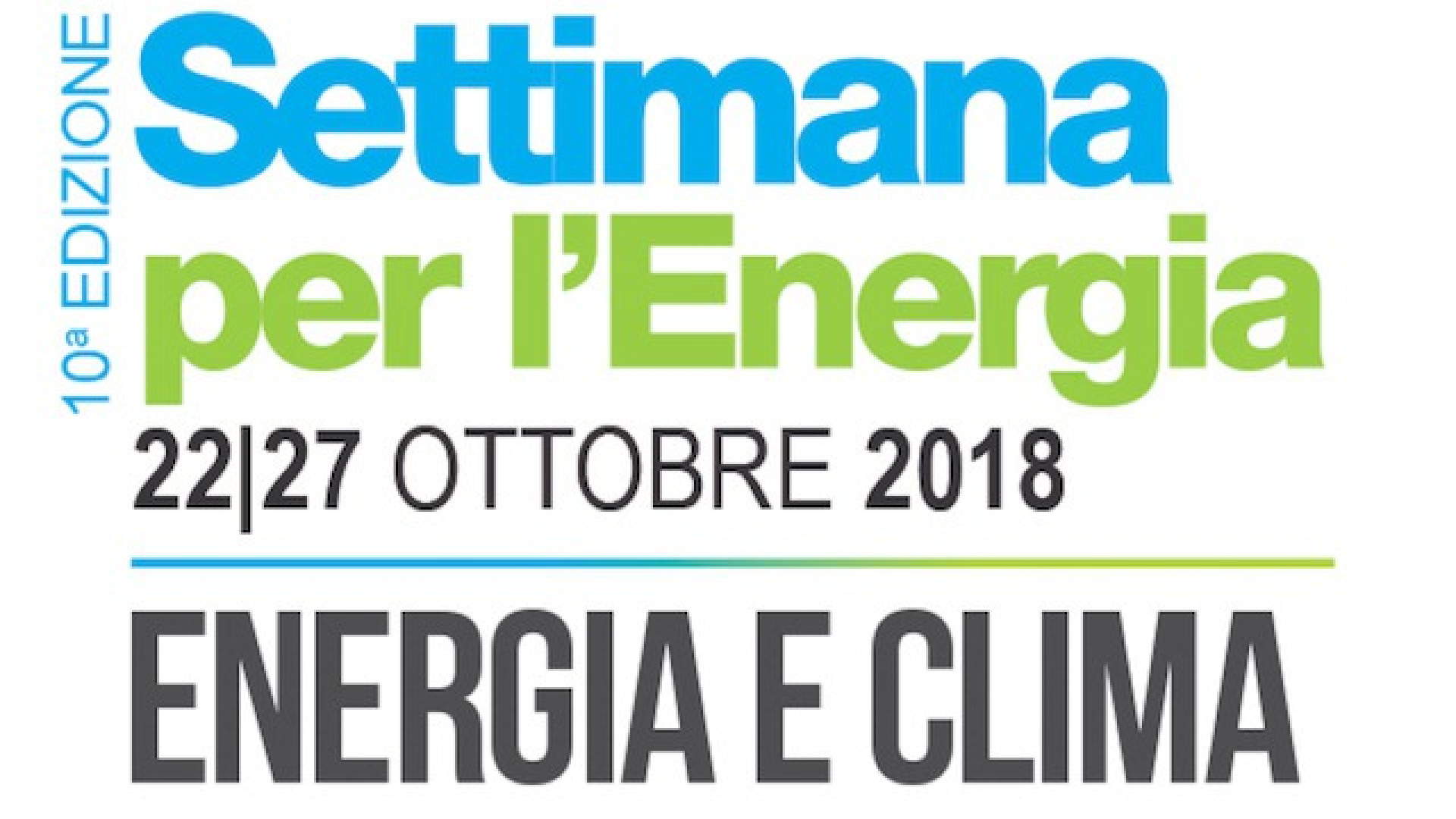 Immagine di Decima “Settimana per l’Energia”
