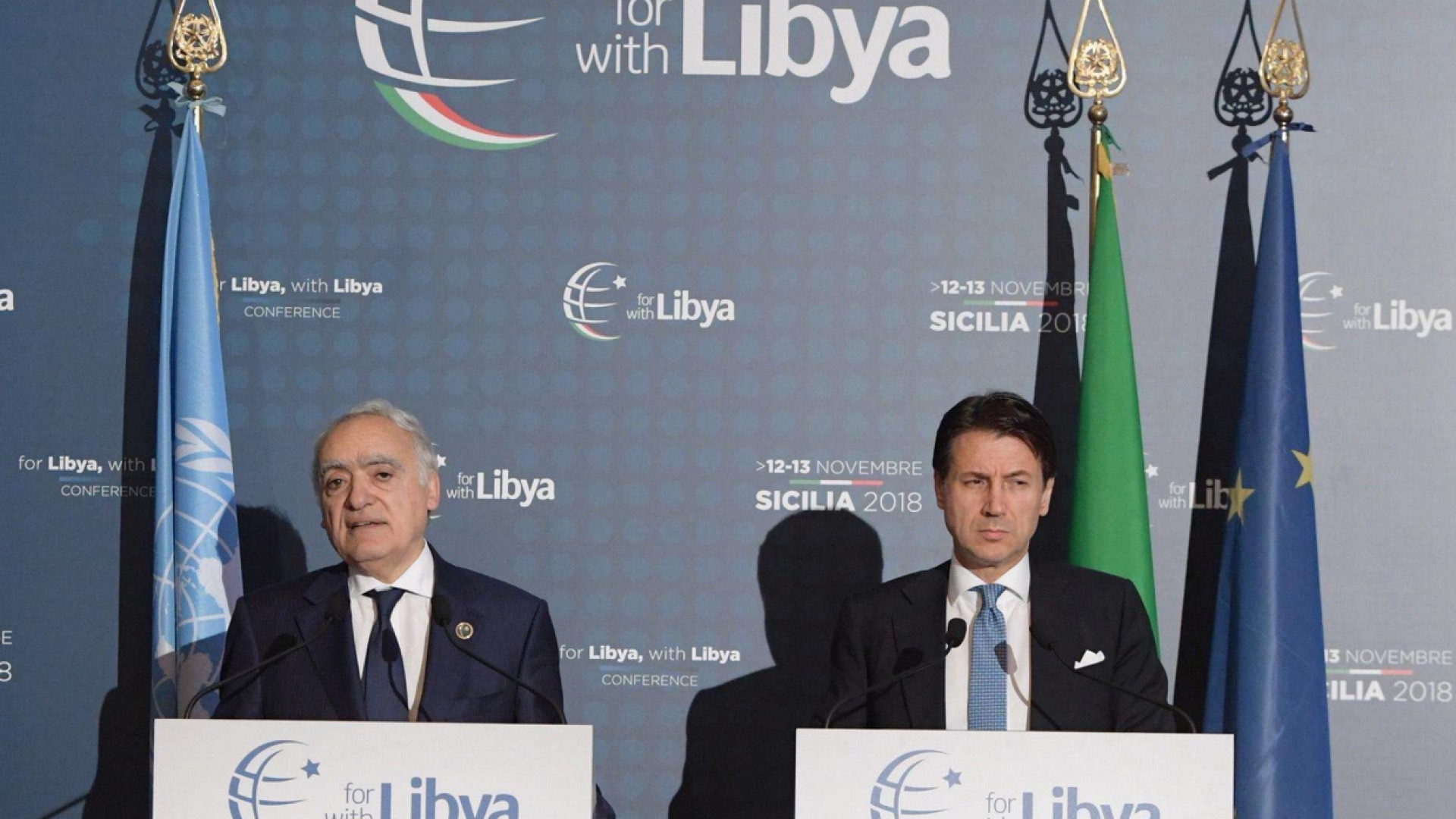 Immagine di Conte e Salamé: passi avanti per la stabilità della Libia