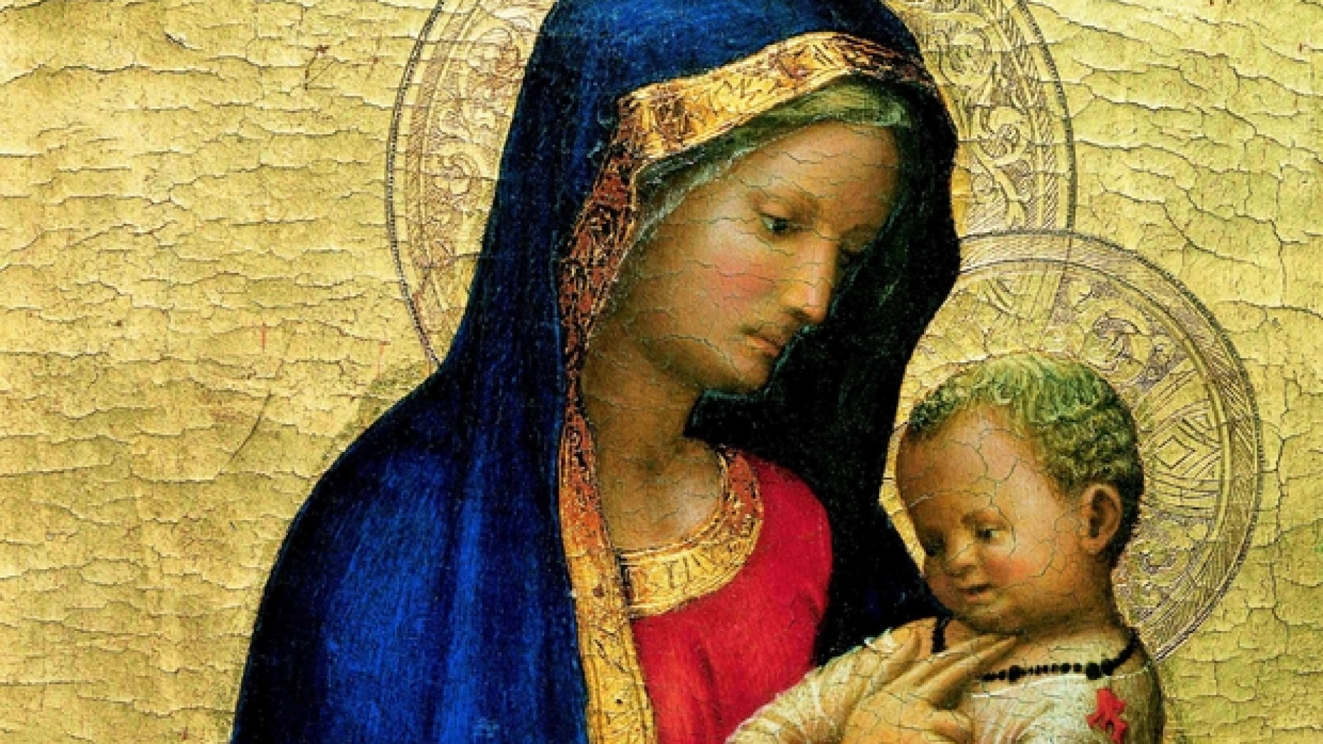 Immagine di La Vergine Maria, Madre che regala un sorriso. E fa il solletico