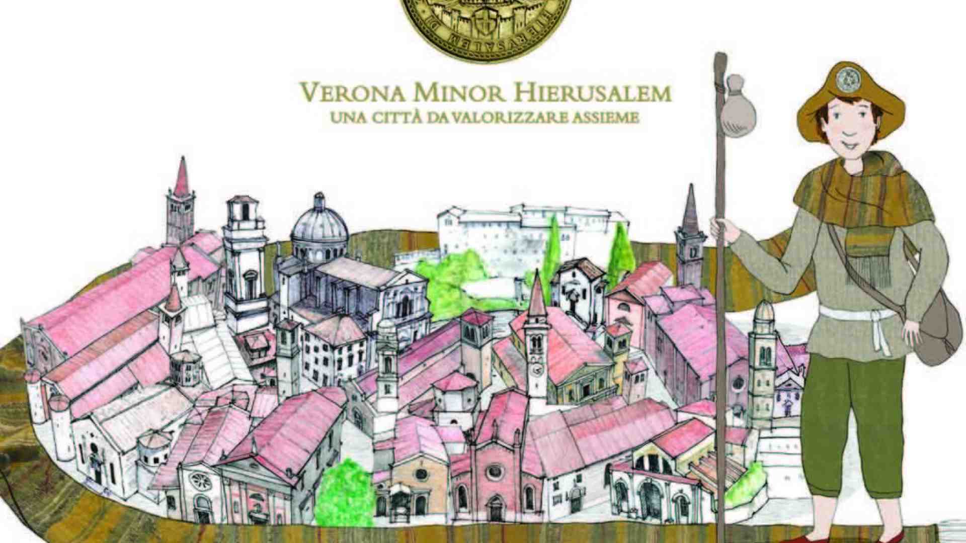 Immagine di Pellegrini tra le chese di Verona