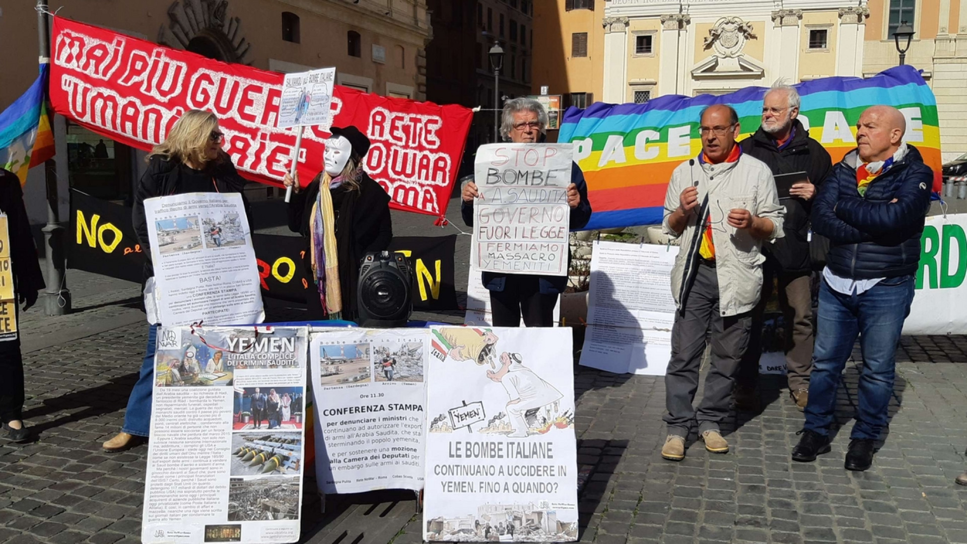 Immagine di Pacifisti denunciano il governo per le bombe in Yemen prodotte in Sardegna