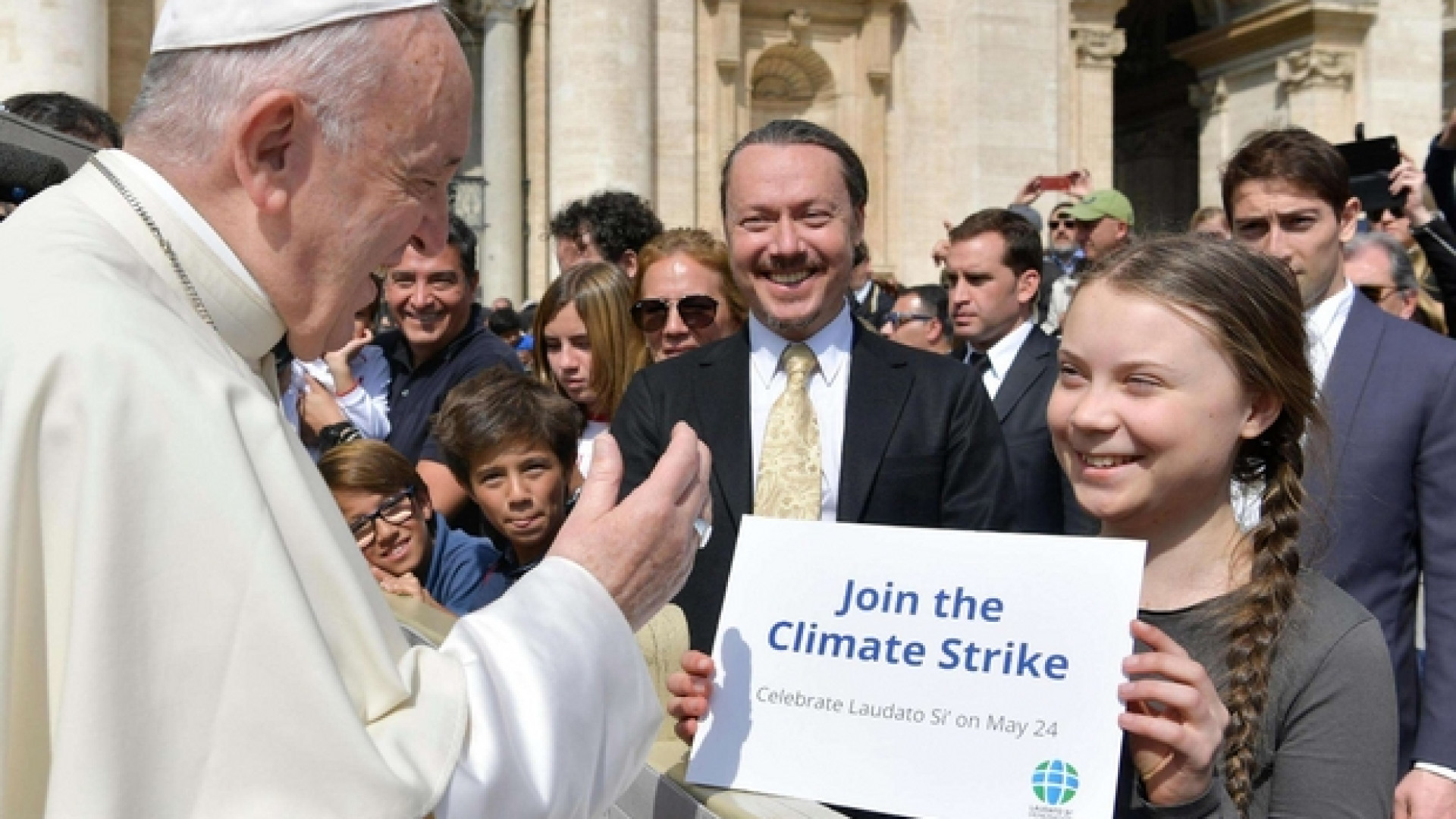 Immagine di Greta Thunberg: Francesco primo leader mondiale ad affrontare la crisi