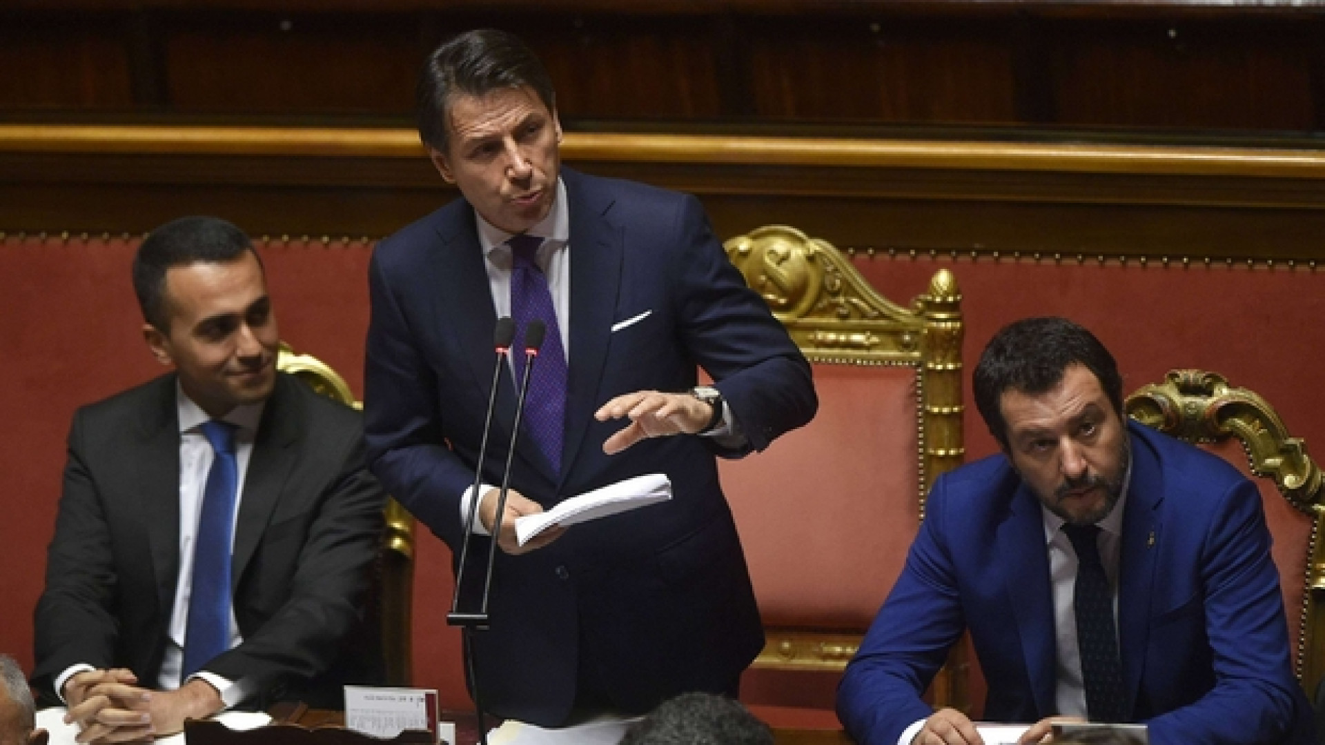 Immagine di Mozione di sfiducia della Lega. Di Maio: prima taglio parlamentari
