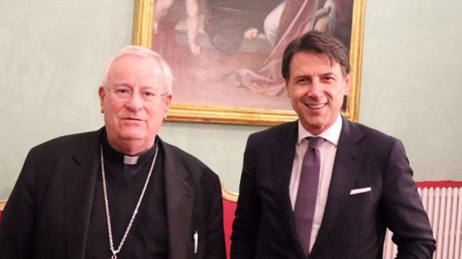 Immagine di Il premier a colloquio con Bassetti. «Attenzione alle istanze della Chiesa»