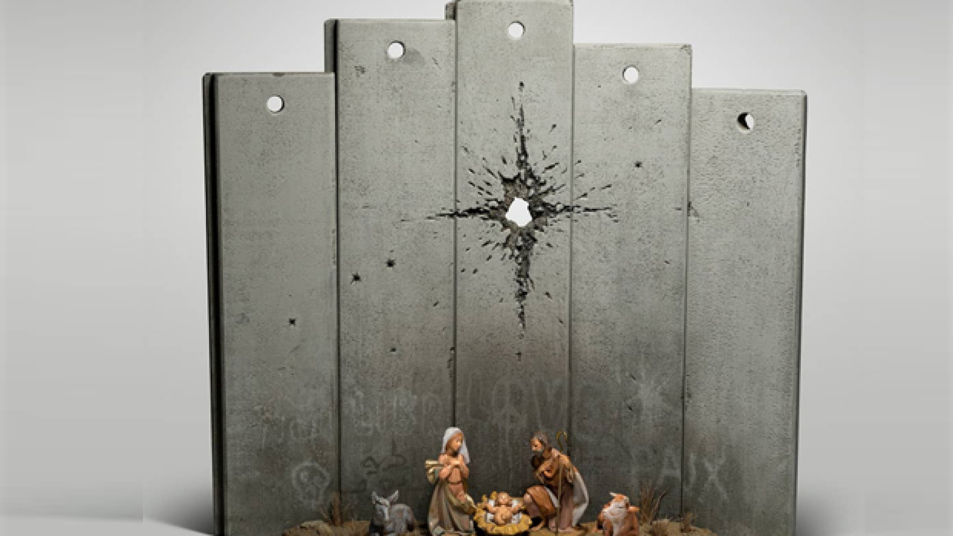 Immagine di Il presepe di Banksy a Betlemme che fa riflettere