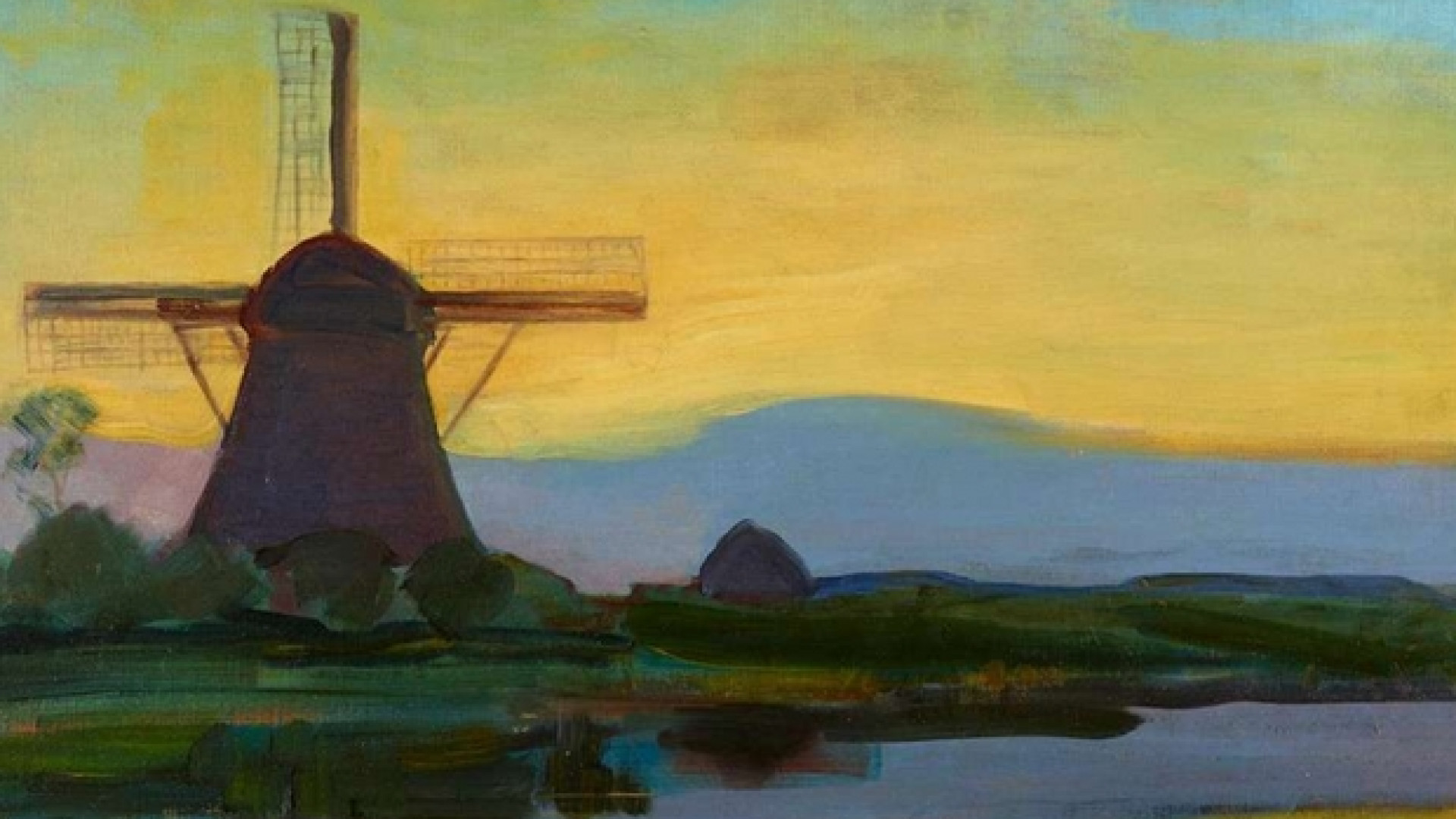 Immagine di Mondrian prima dell'astrazione, cioè figurativo