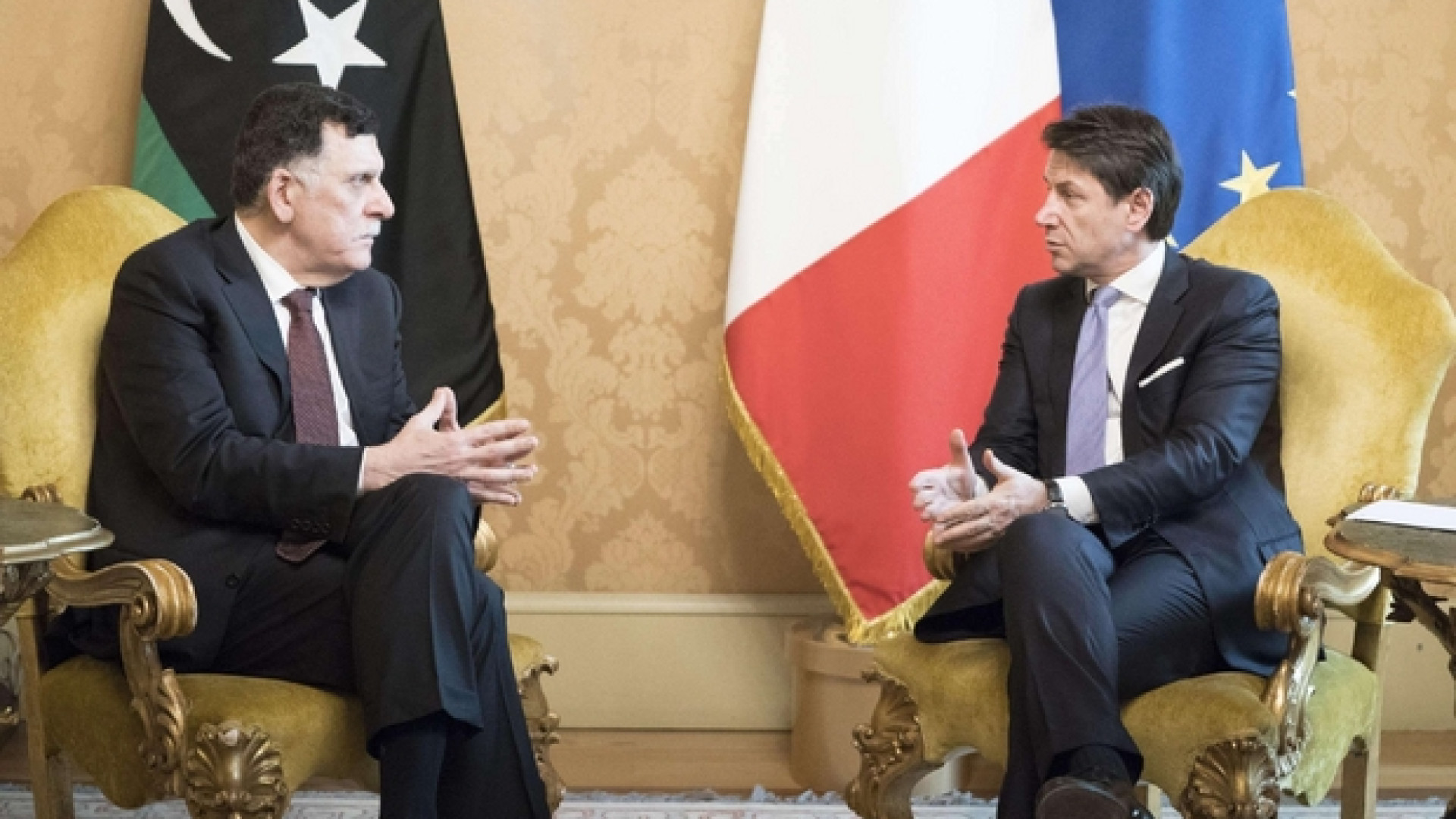 Immagine di Libia, Sarraj da Conte: sì alla tregua. «Ma Haftar ritiri le truppe»