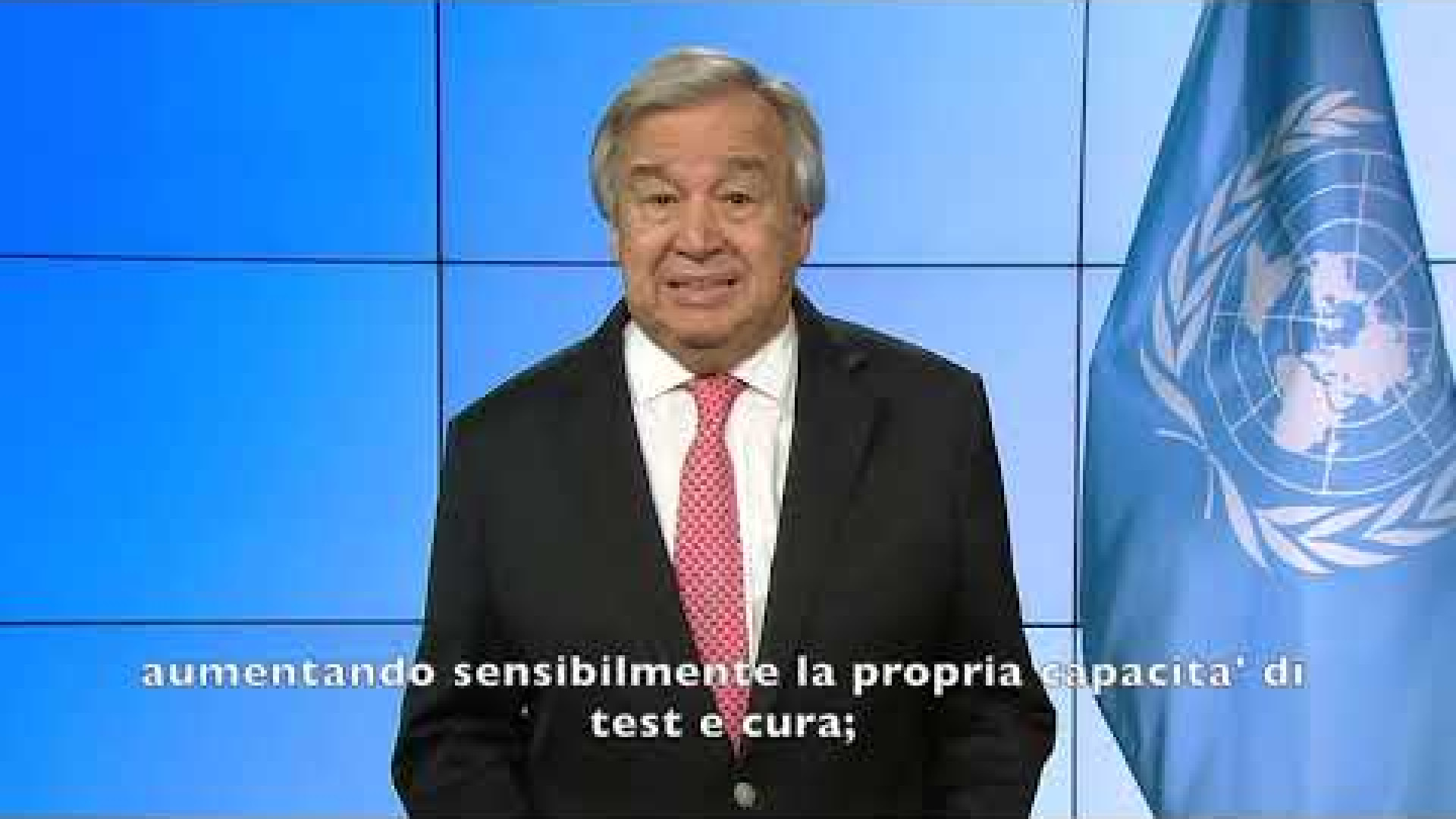 Immagine di Il videomessaggio del segretario Onu Antonio Guterres